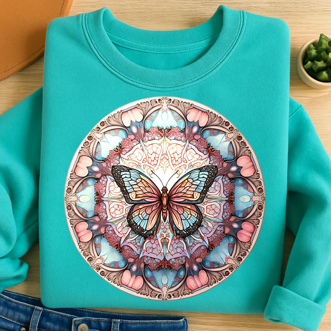 Bügelbild Schmetterling Mariposa
