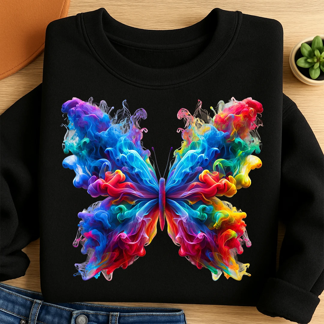 Bügelbild Schmetterling Nebeltraum