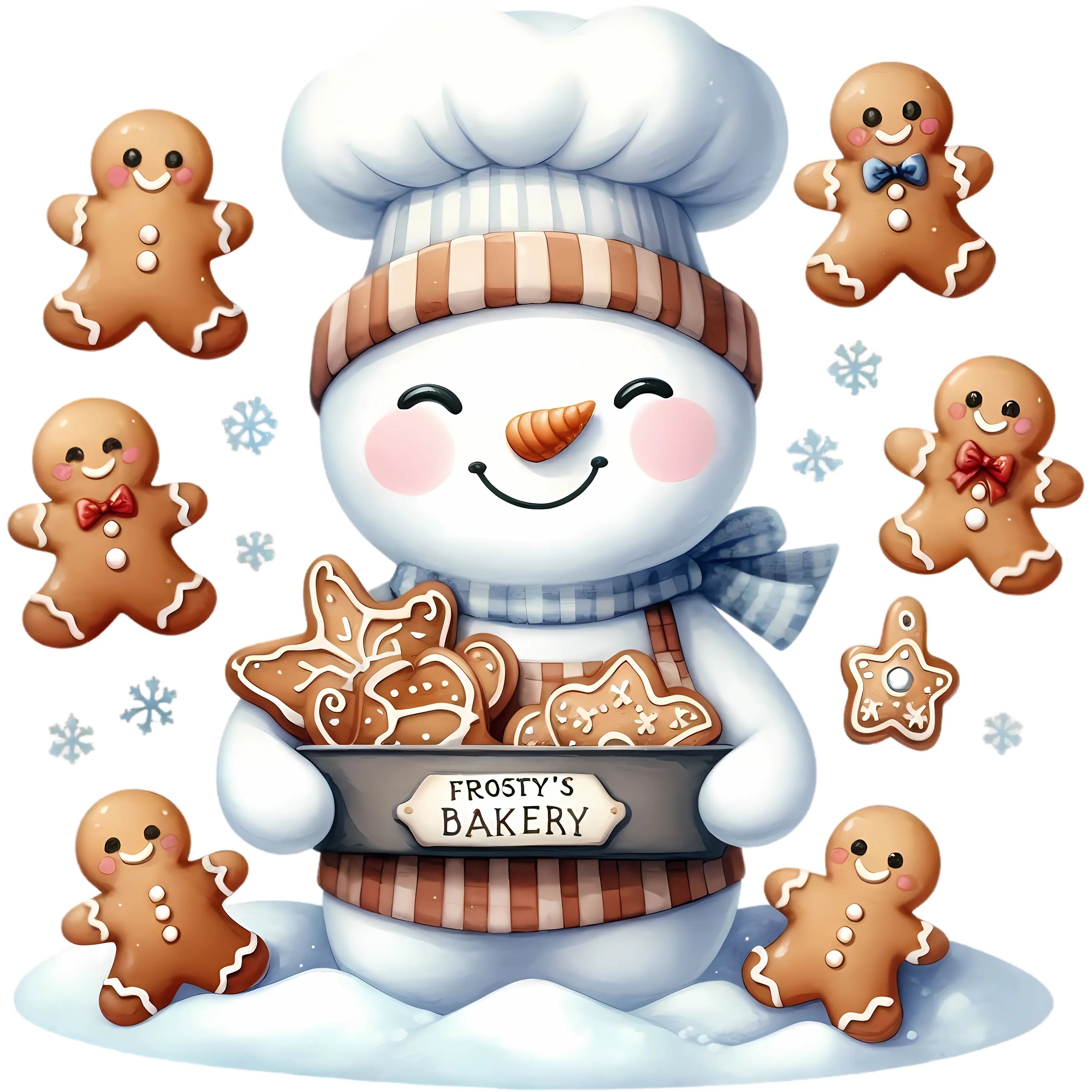 Bügelbild Schneemann Frosty’s Bakery