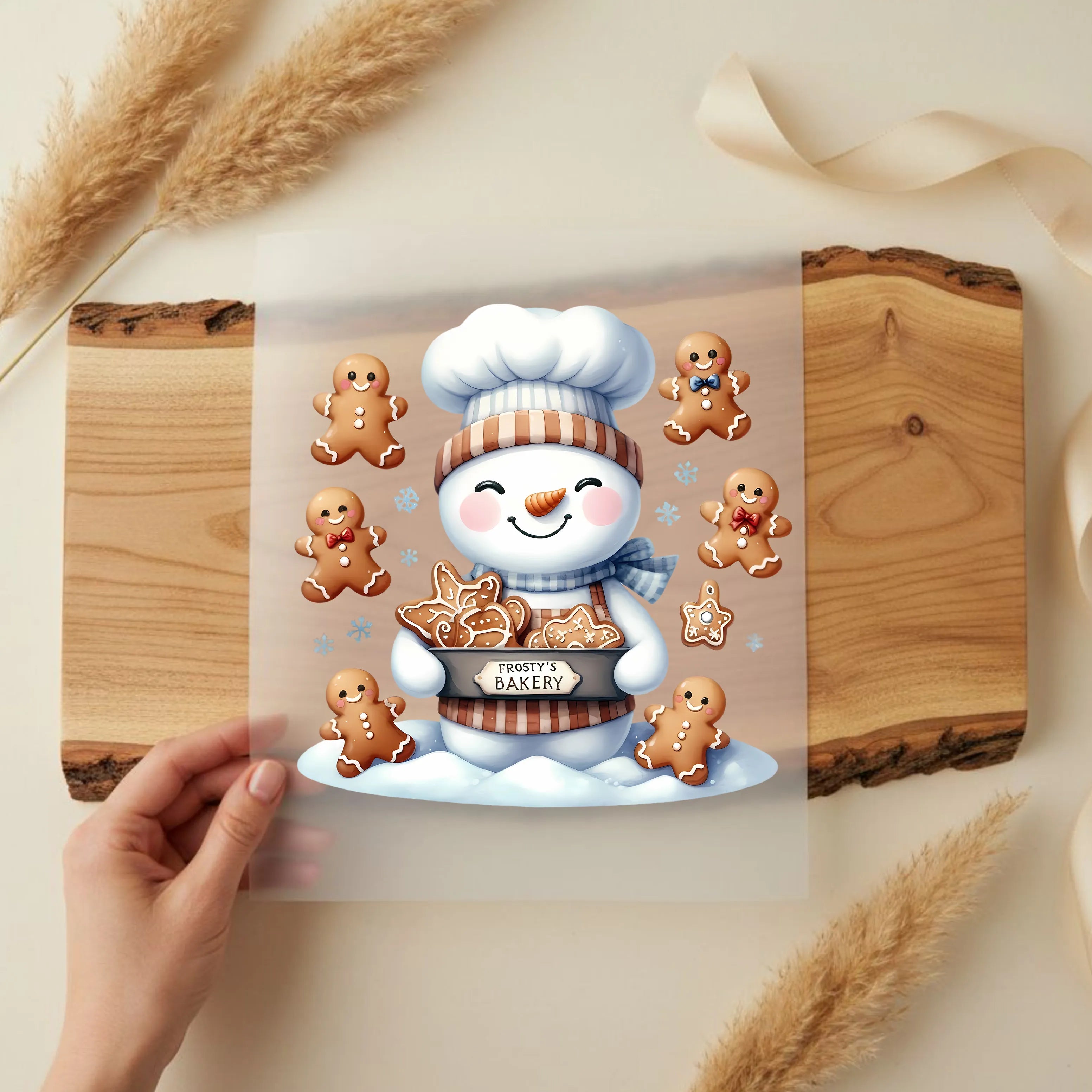 Bügelbild Schneemann Frosty’s Bakery