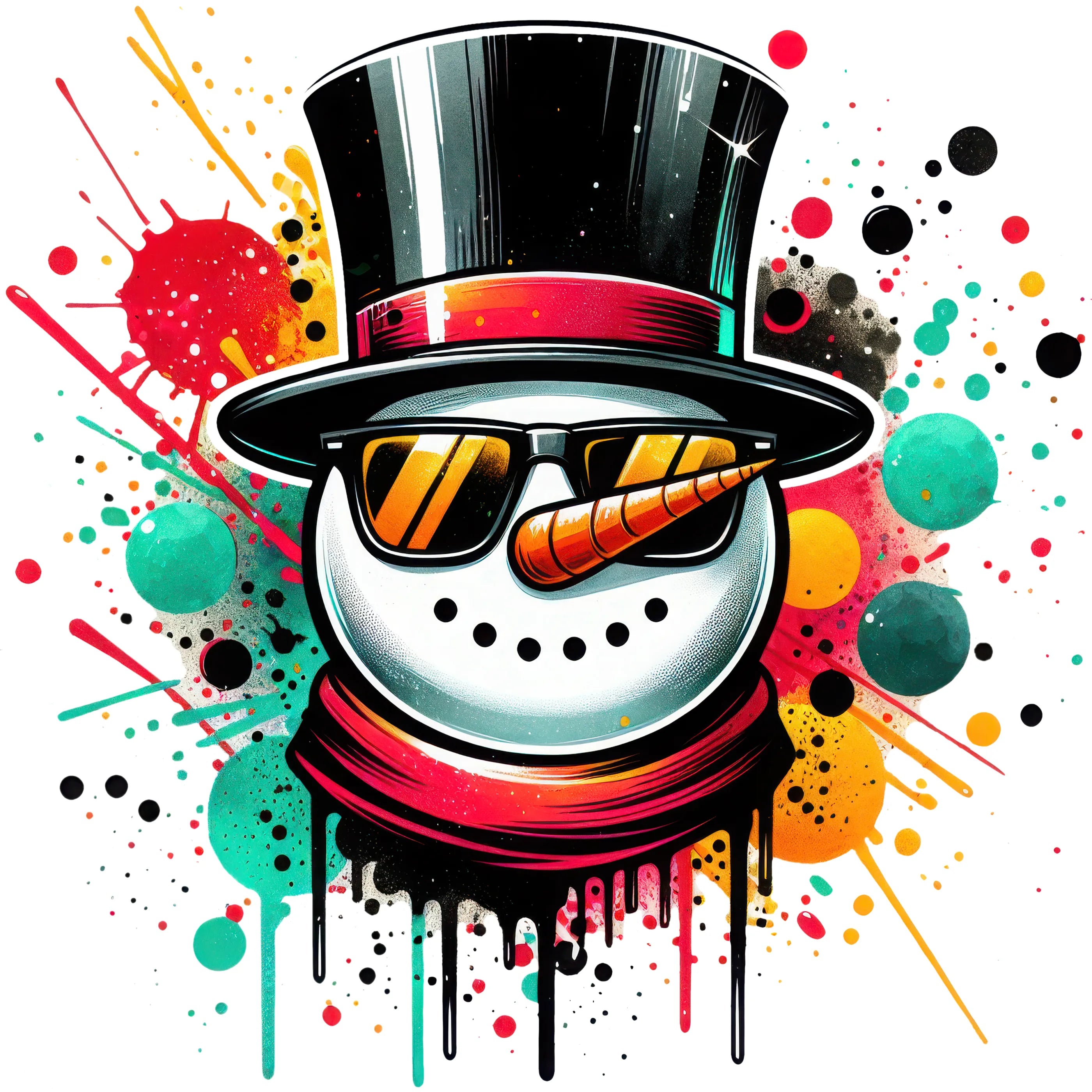 Bügelbild Schneemann Urban Frost