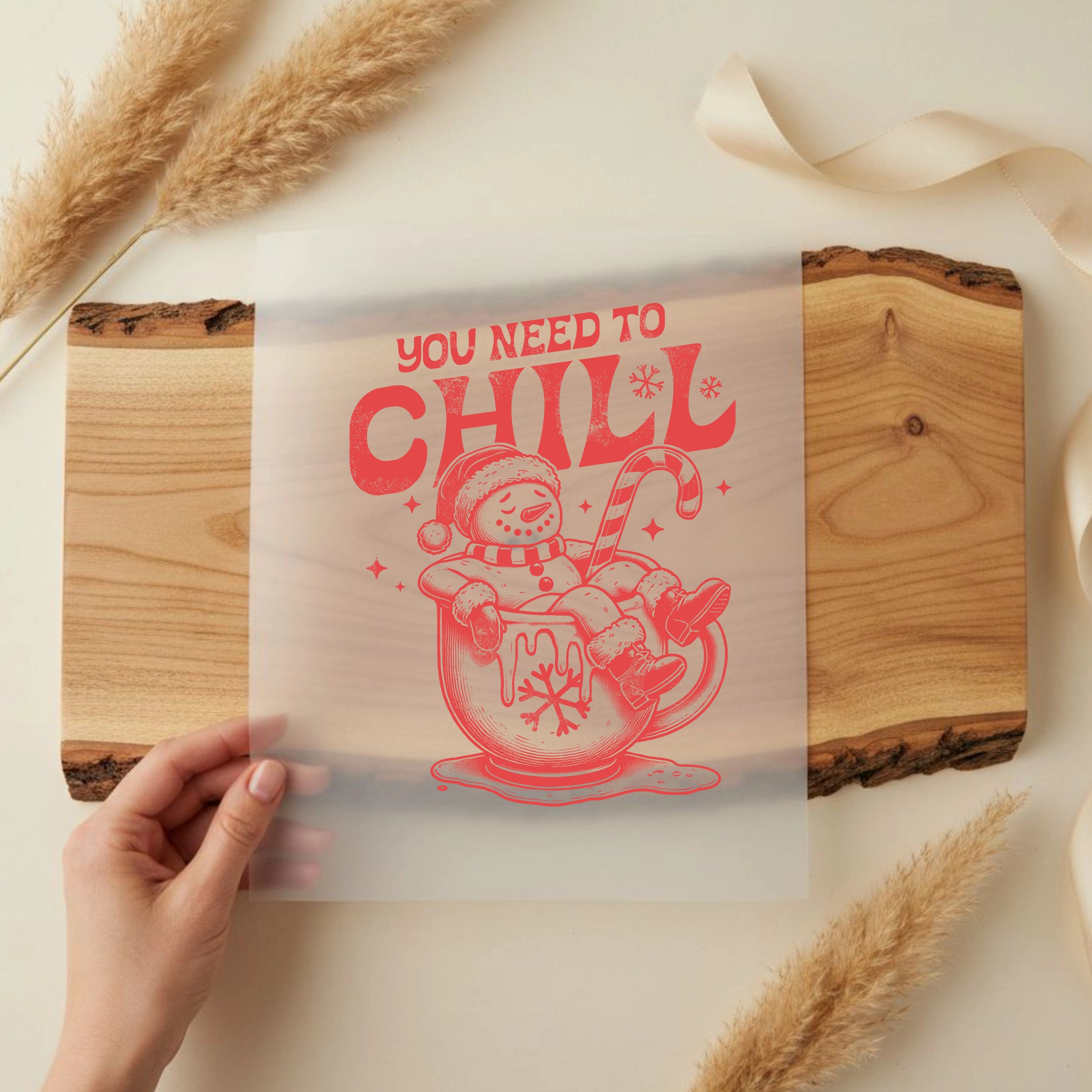 Bügelbild Schneemann Winterchill