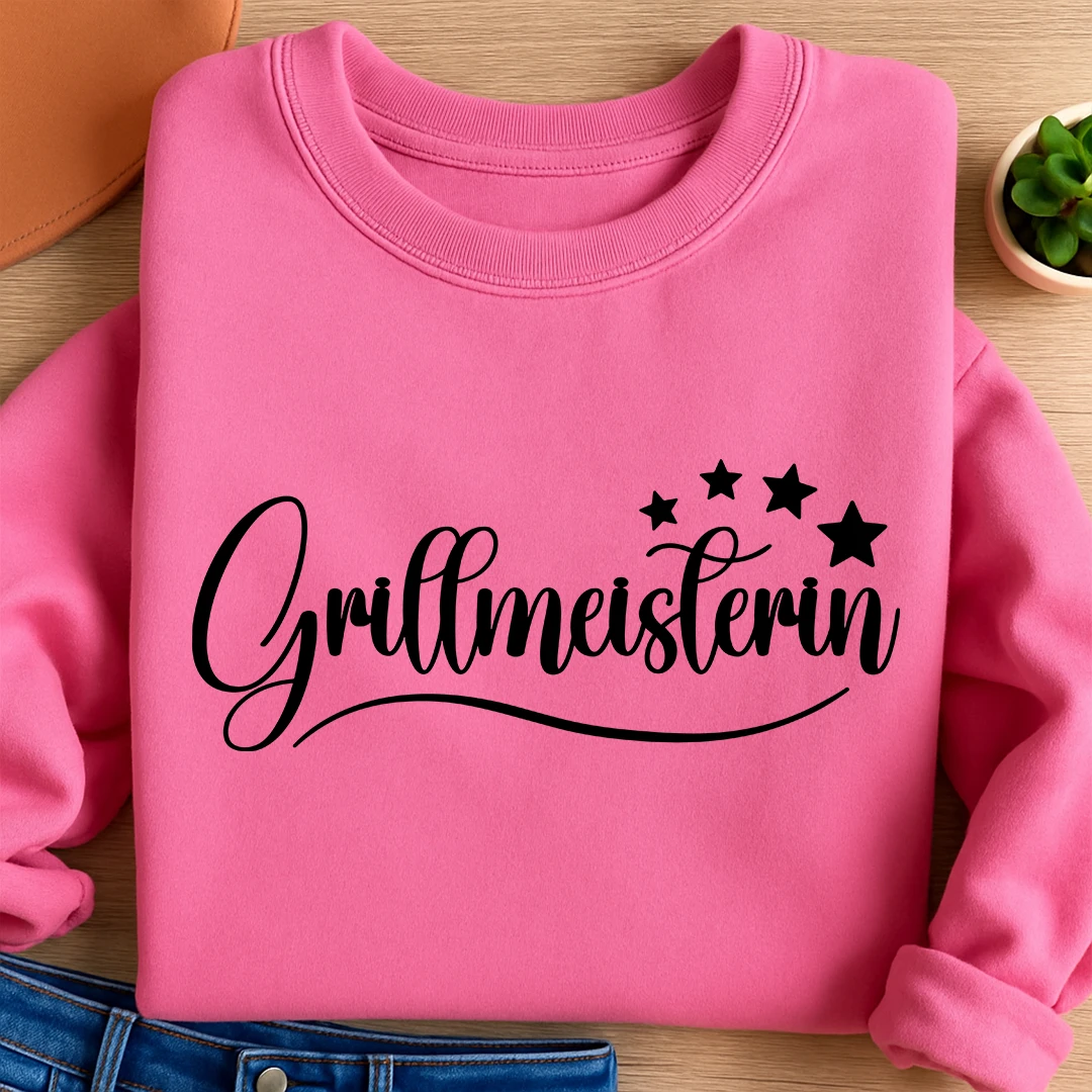 Permanent Sticker Schriftzug Grillmeisterin