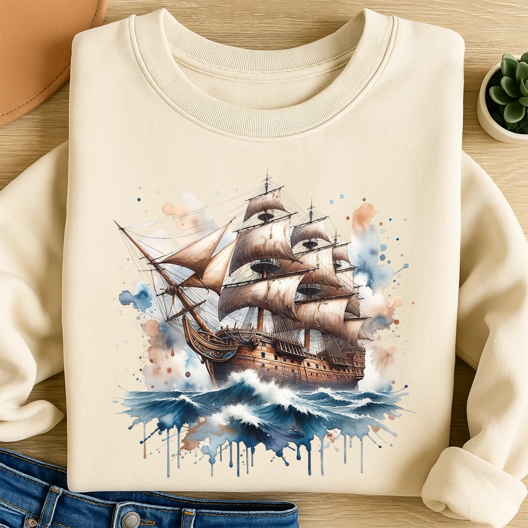 Bügelbild Segelabenteuer