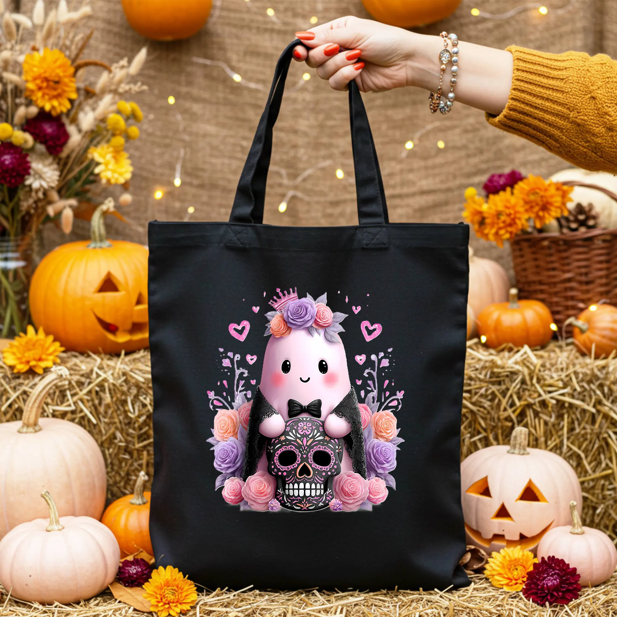 Bügelbild Skull Prinzessin Boo