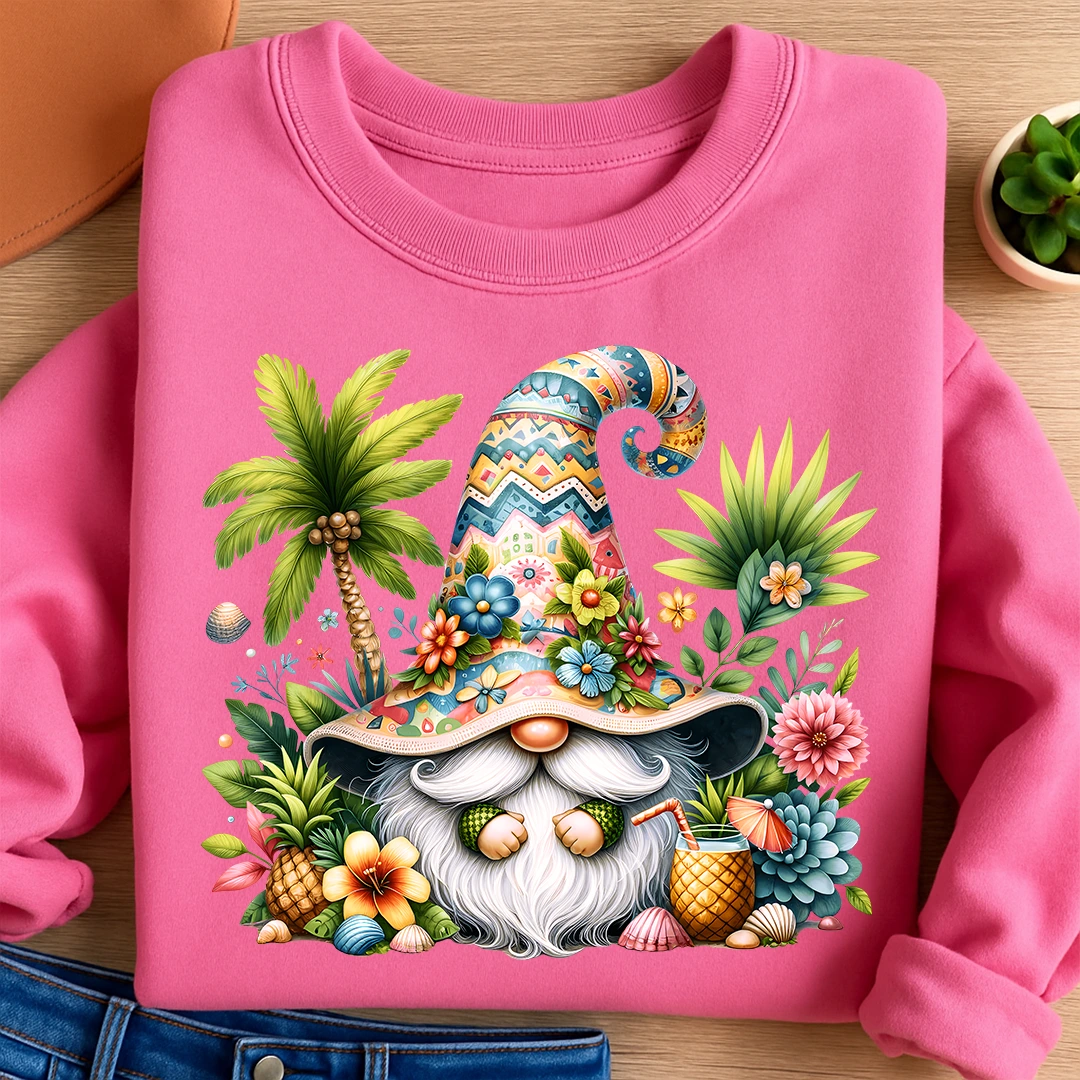 Bügelbild Sommerwichtel Blütenparty
