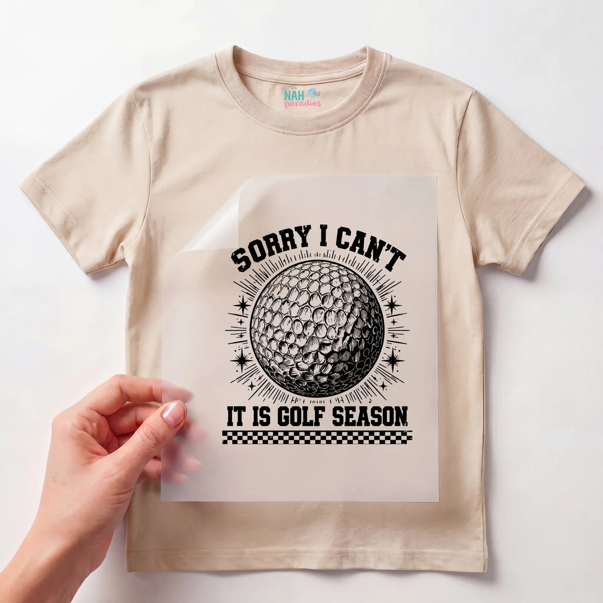 Bügelbild Sorry I Can't It Is Golf Season