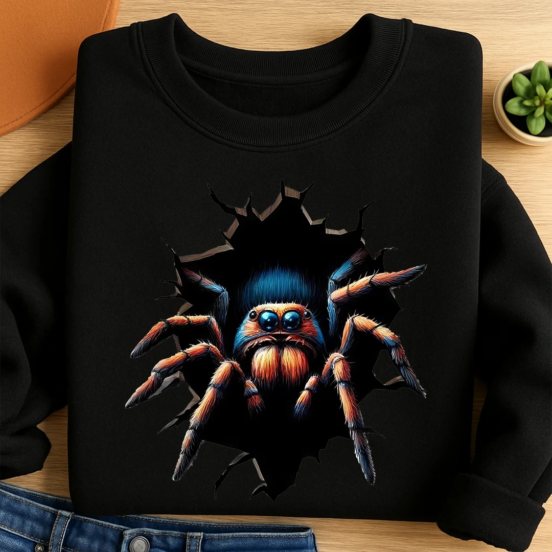 Bügelbild Spinnenausbruch