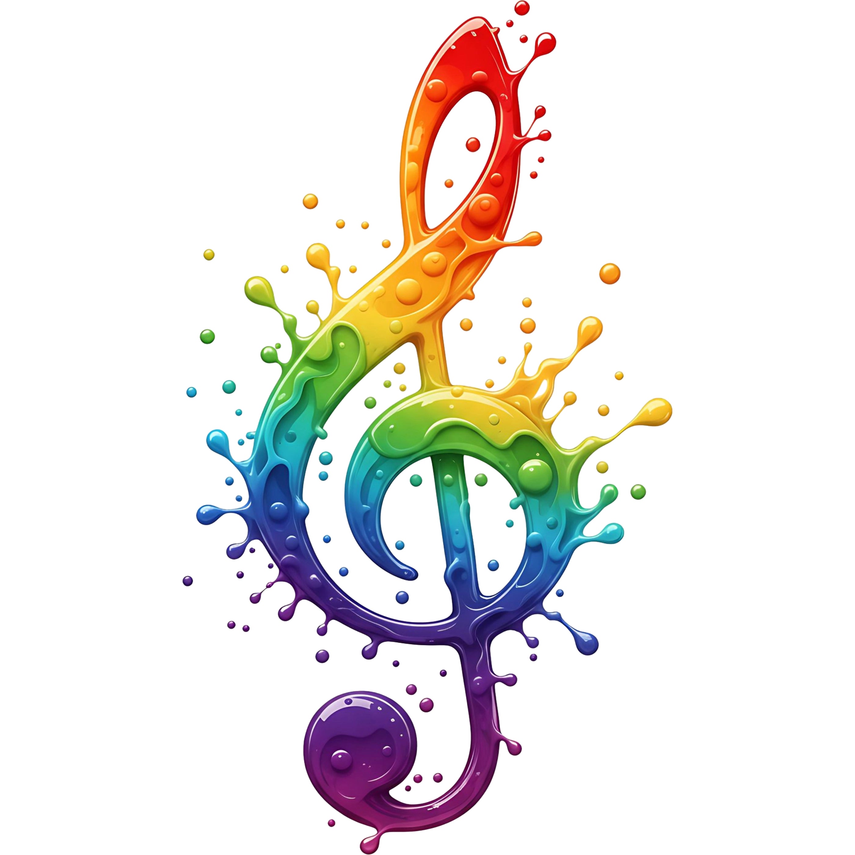 Bügelbild Splash Musiknote