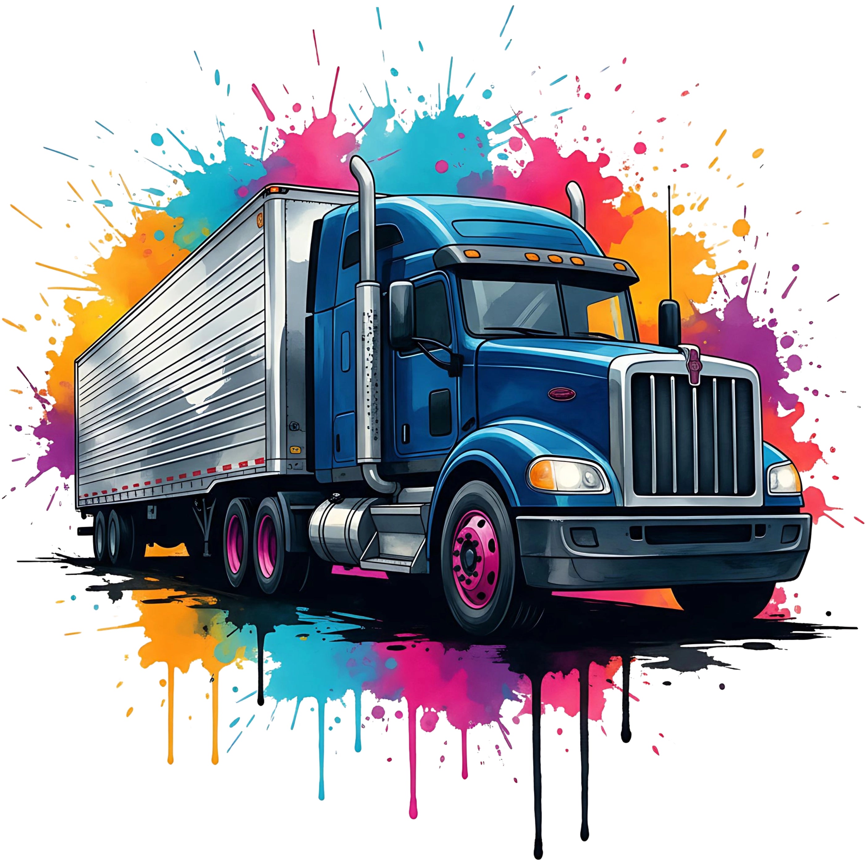 Bügelbild Splash Truck