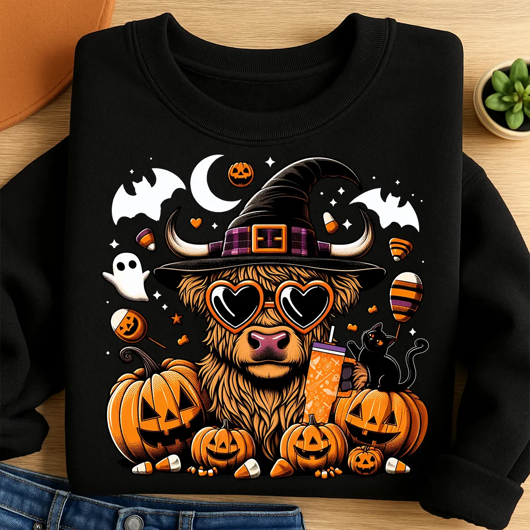 Bügelbild Spooky Cow