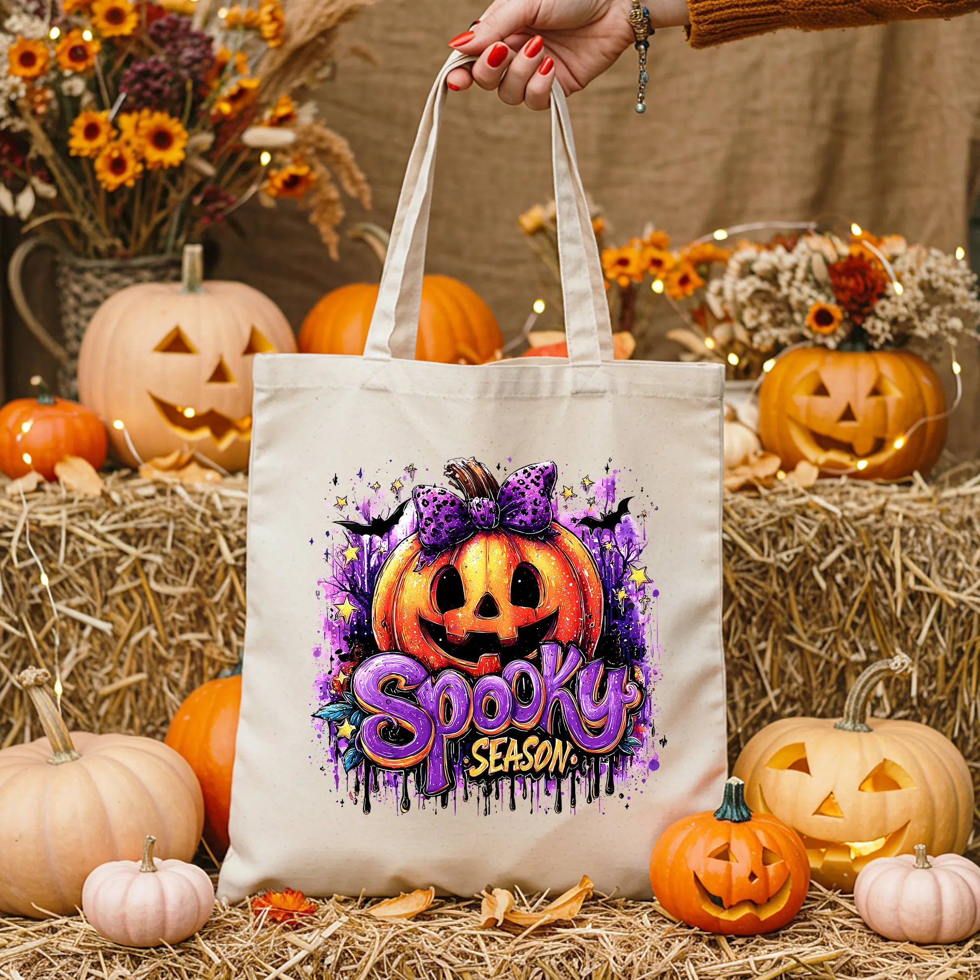 Bügelbild Spooky Season Purple Halloween