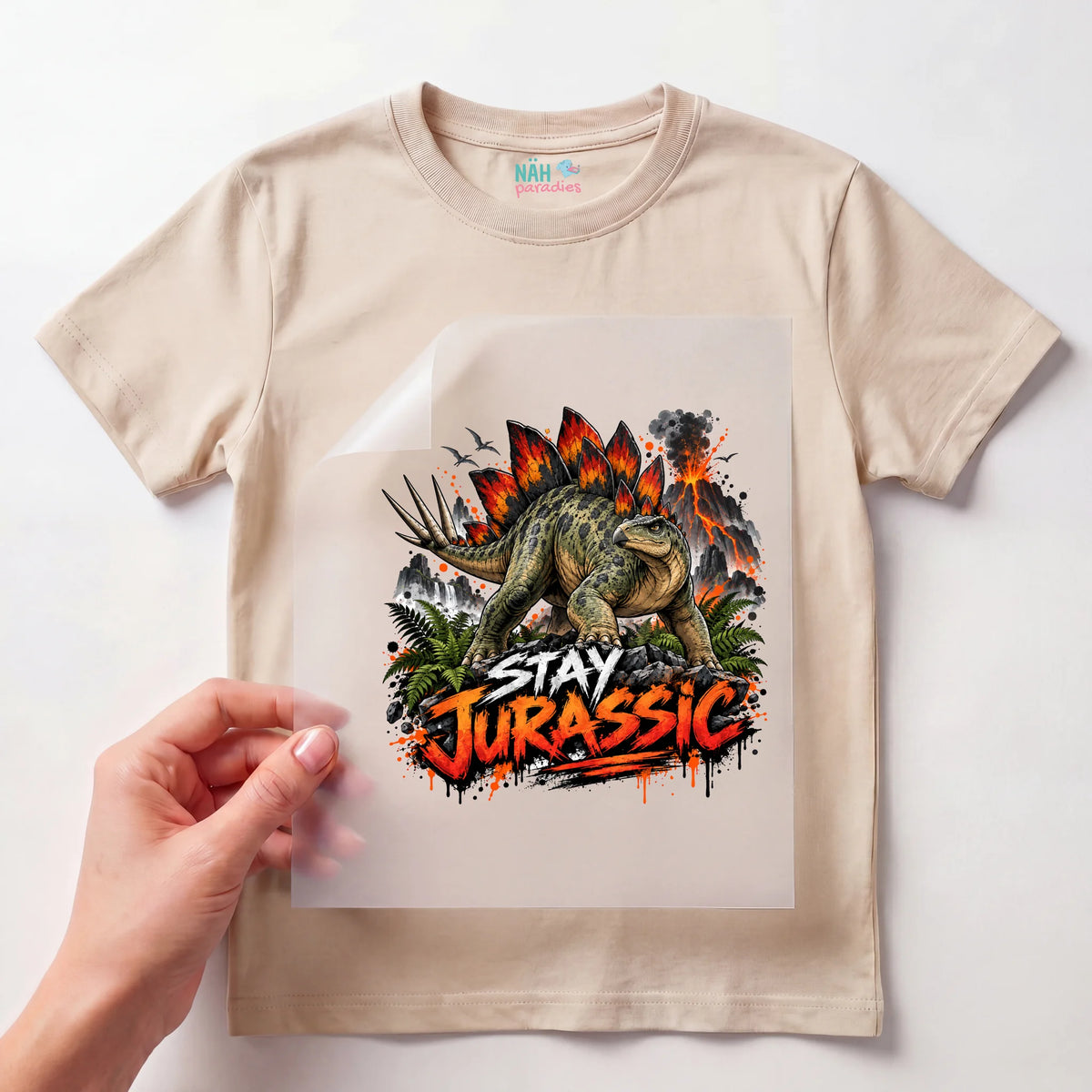 Bügelbild Stegosaurus Stay Jurassic