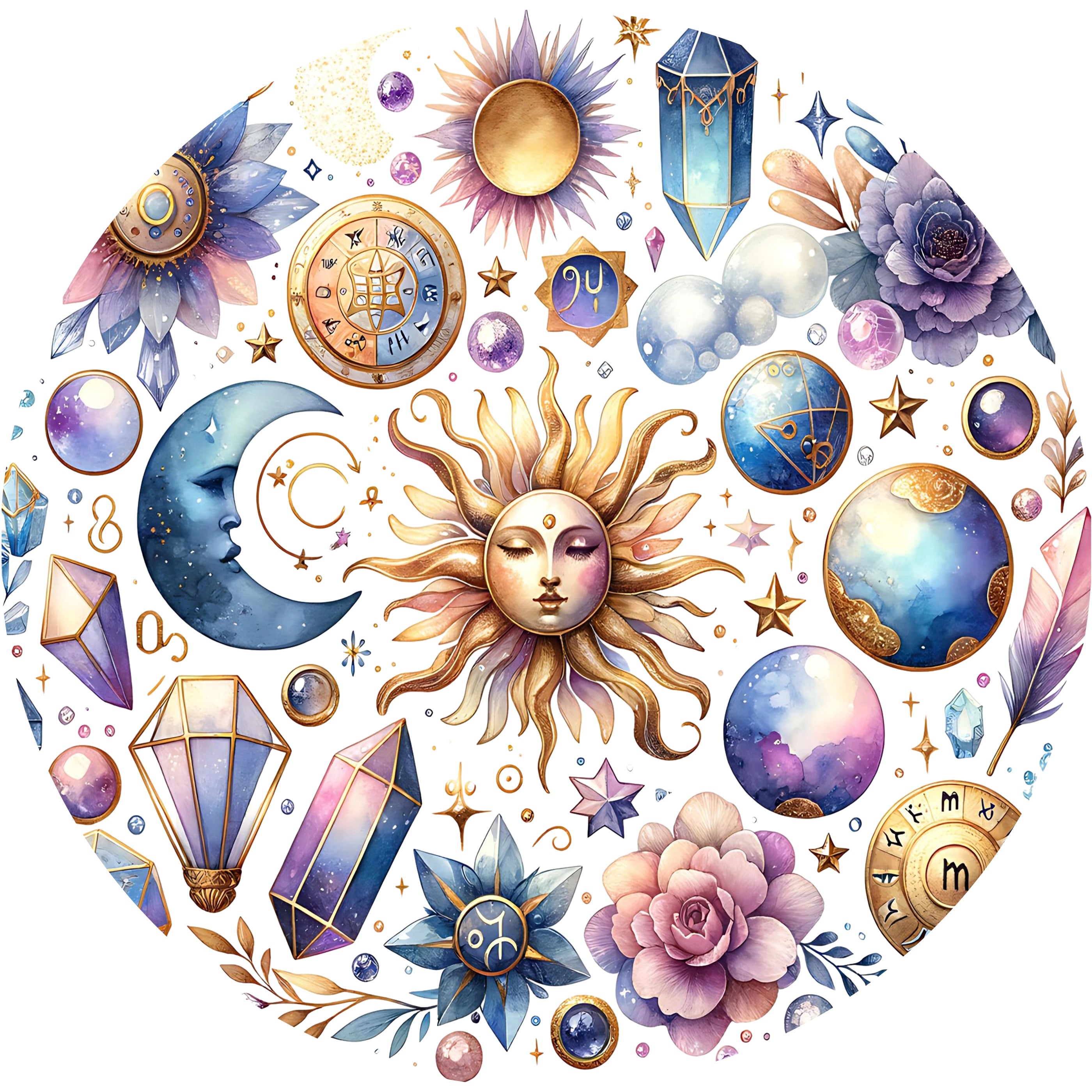 Bügelbild Sternenmagie Kreis