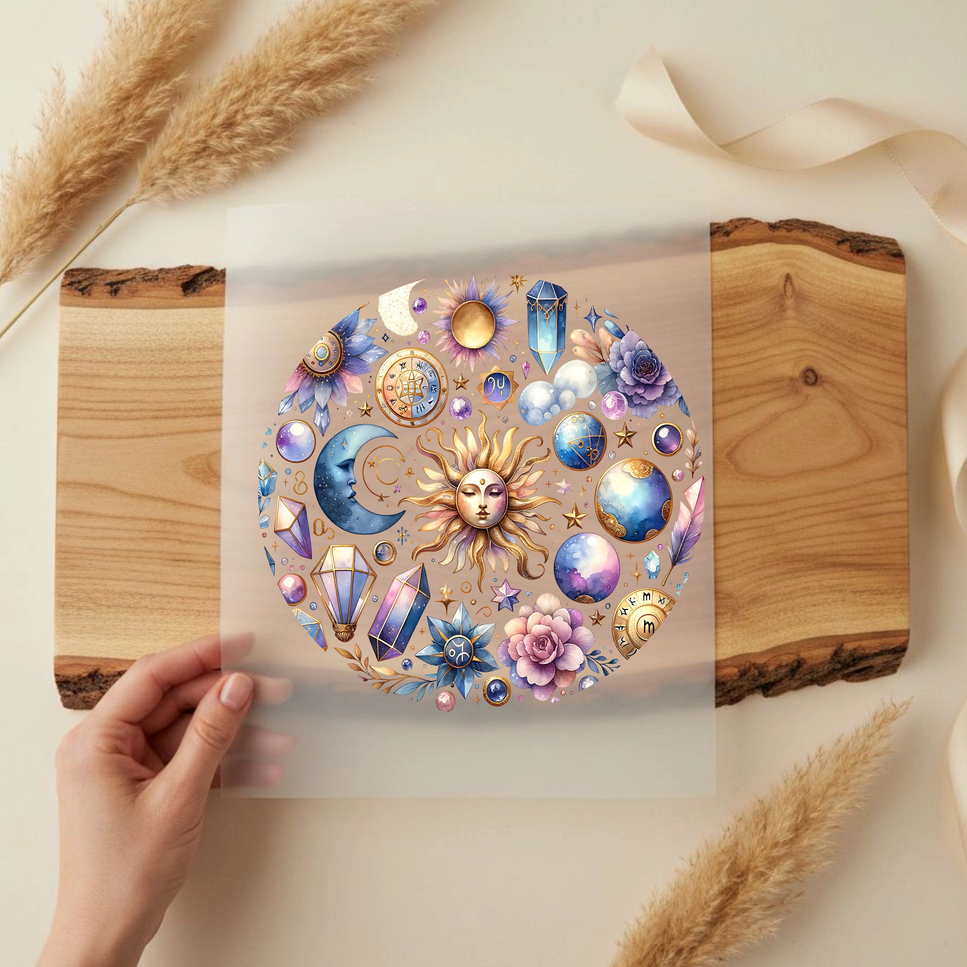 Bügelbild Sternenmagie Kreis