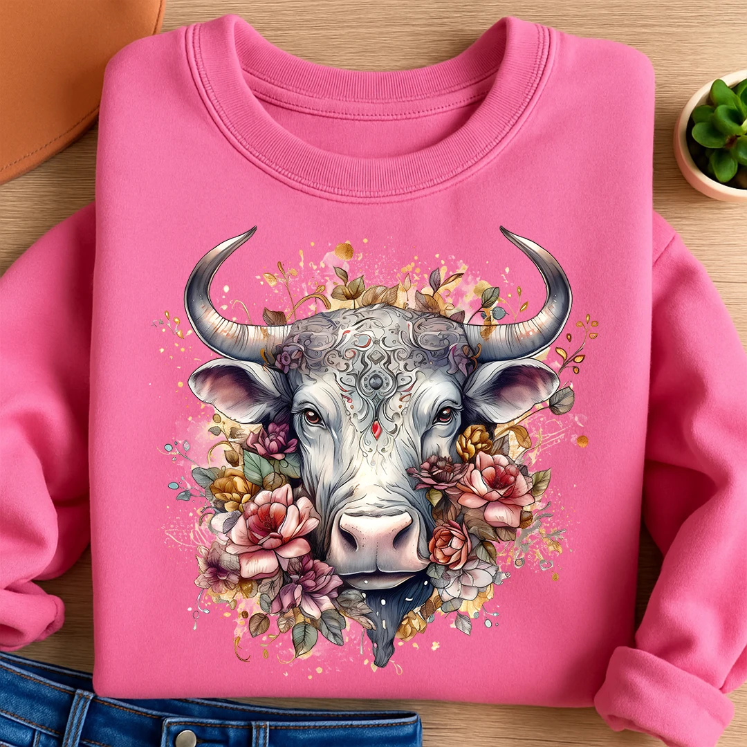 Bügelbild Sternzeichen Stier Blütenrausch