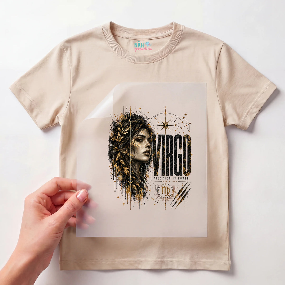 Bügelbild Sternzeichen Jungfrau Virgo