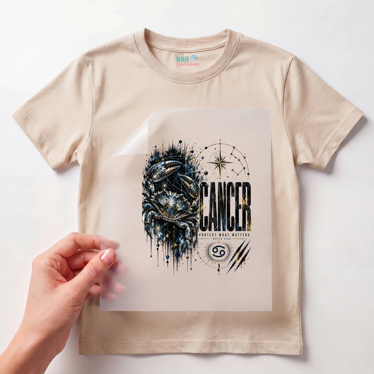 Bügelbild Sternzeichen Krebs Cancer