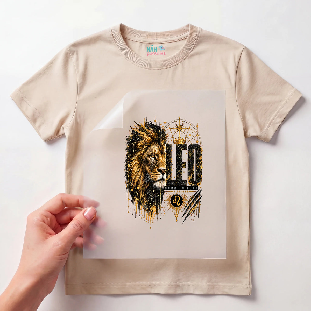 Bügelbild Sternzeichen Löwe Leo