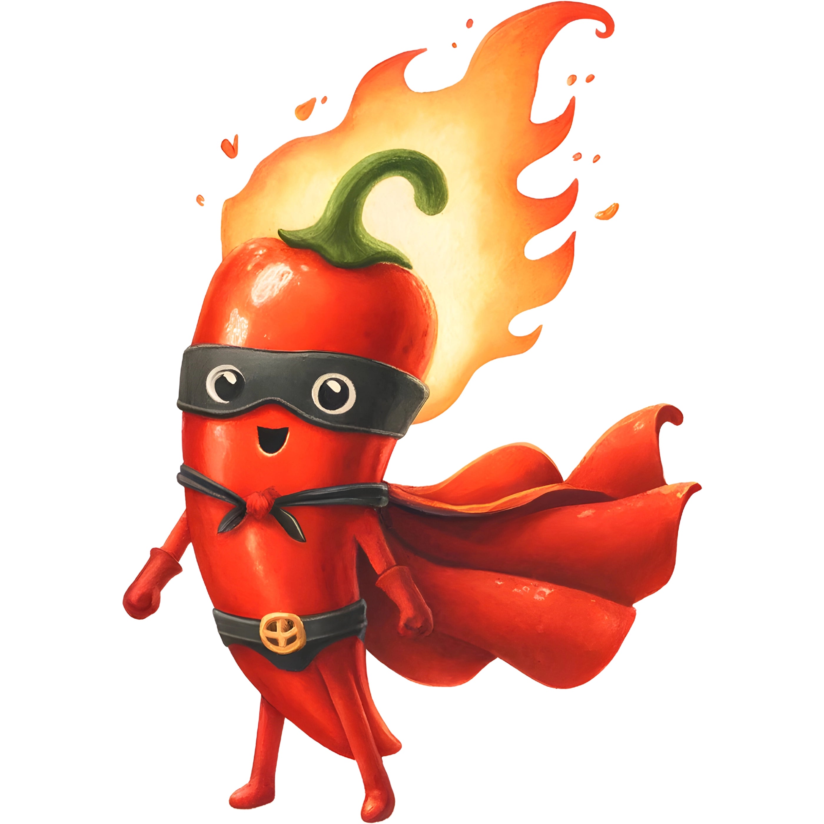 Bügelbild Superheld Chili