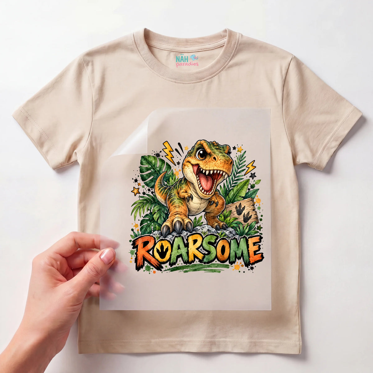 Bügelbild T-Rex Roarsome
