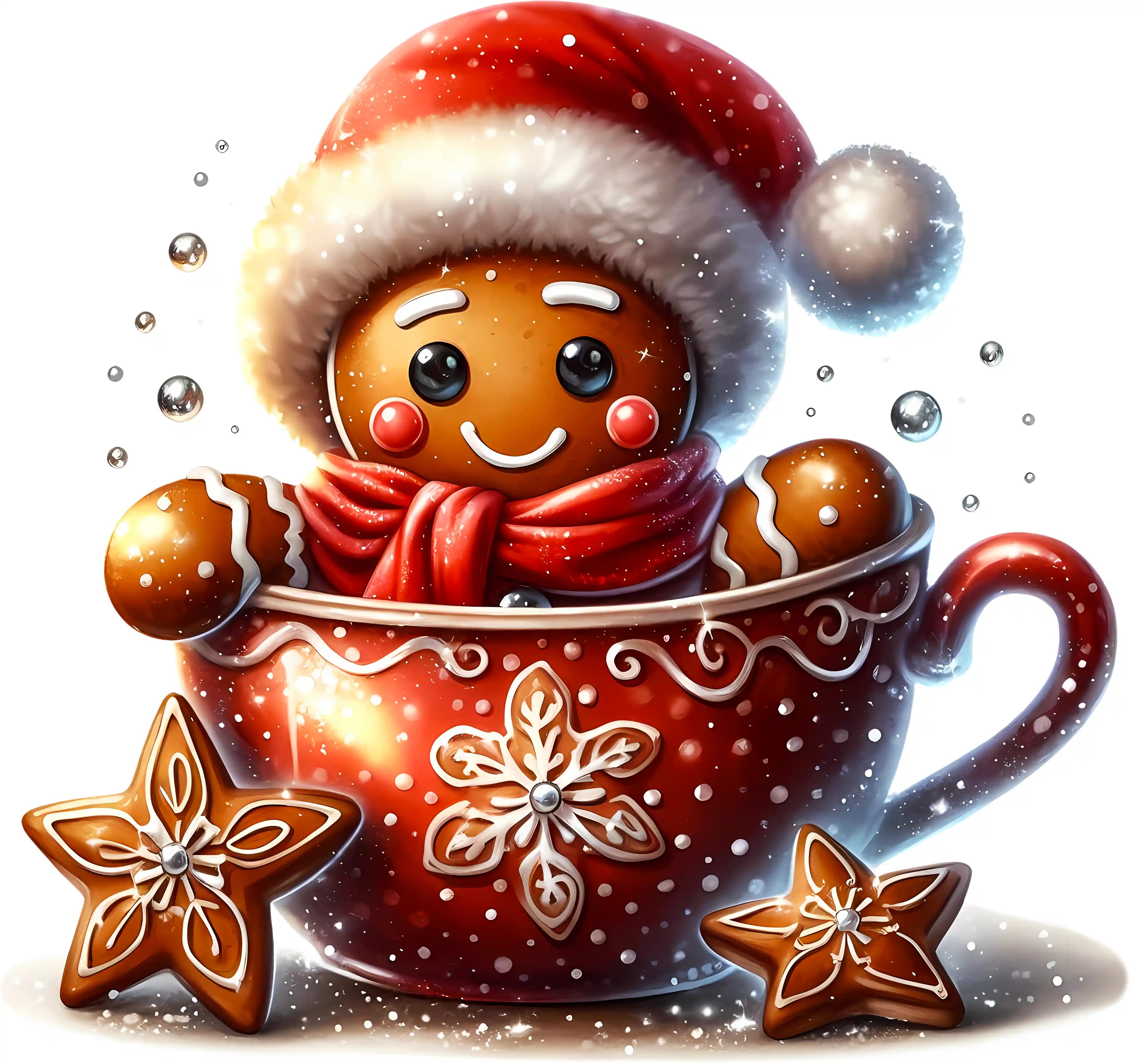 Bügelbild Tassenzauber Lebkuchen