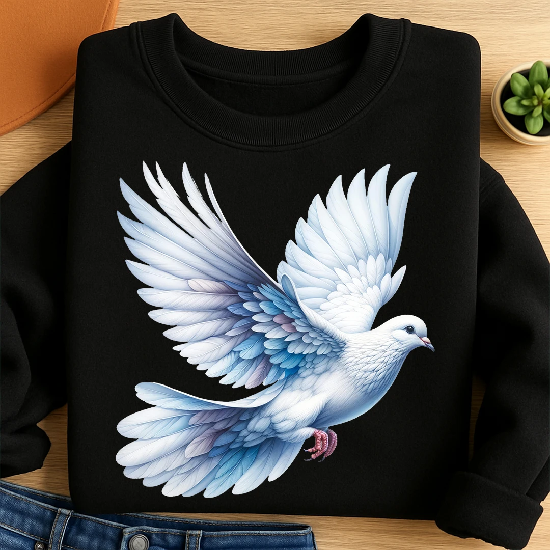 Bügelbild Taube Flügel des Friedens