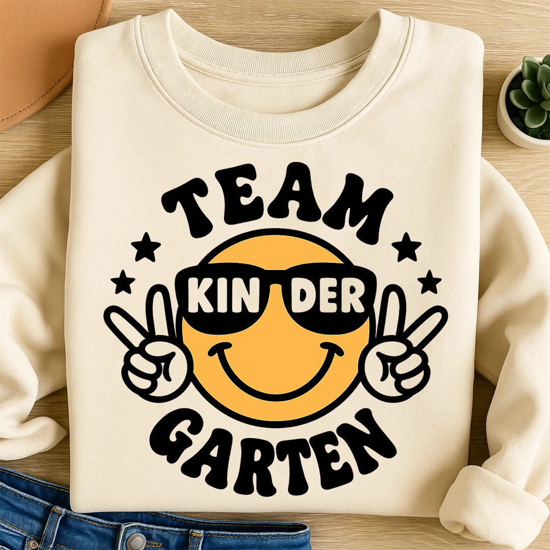 Bügelbild Team Kindergarten