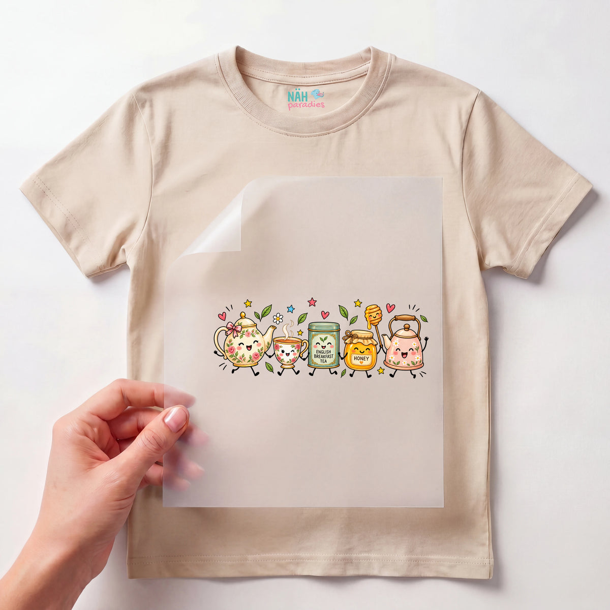 Bügelbild Tee Party