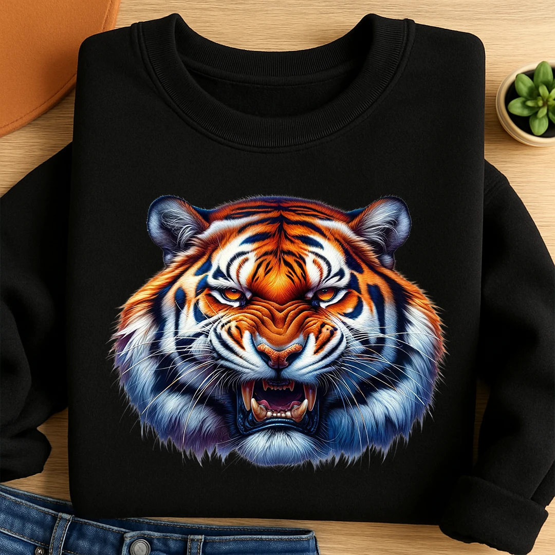 Bügelbild Tiger Furchtloser Herscher