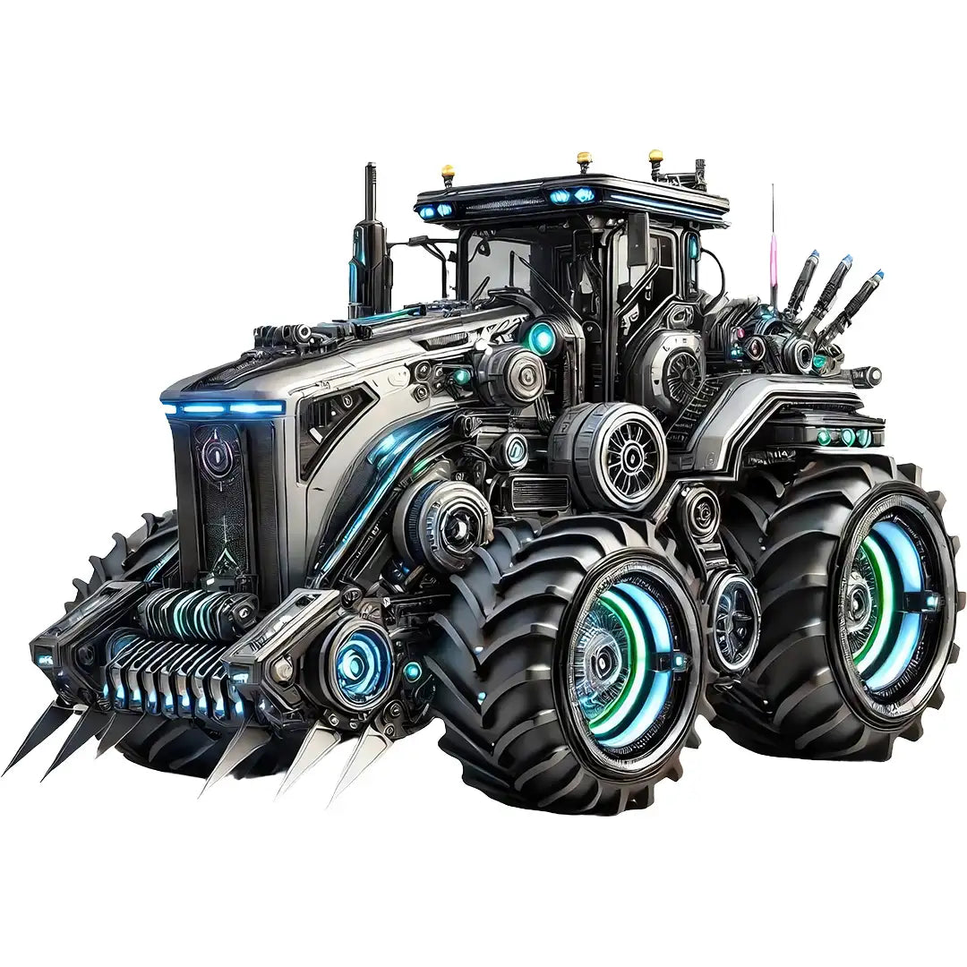 Bügelbild Traktor der Zukunft - S