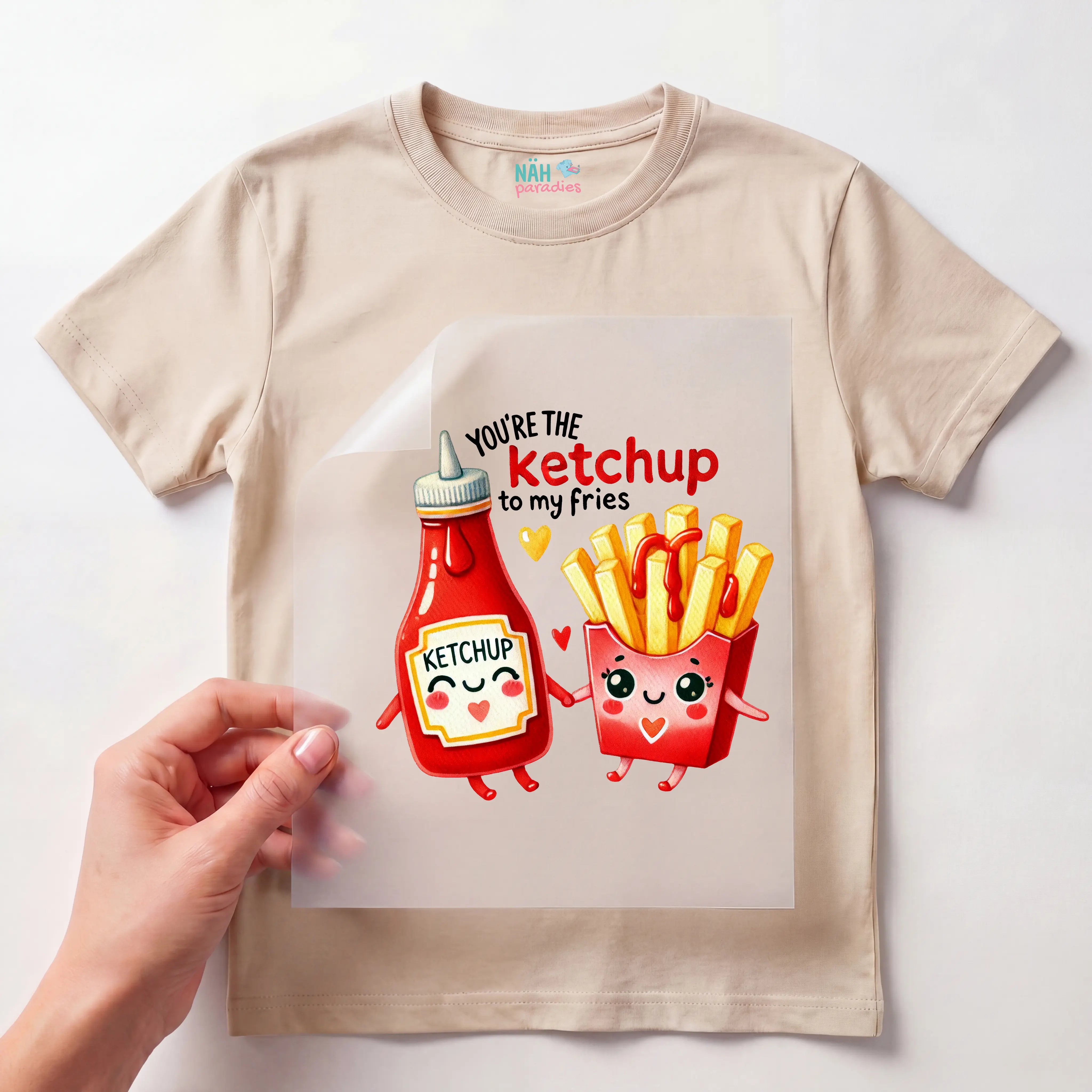 Bügelbild Ketchup to my Fries
