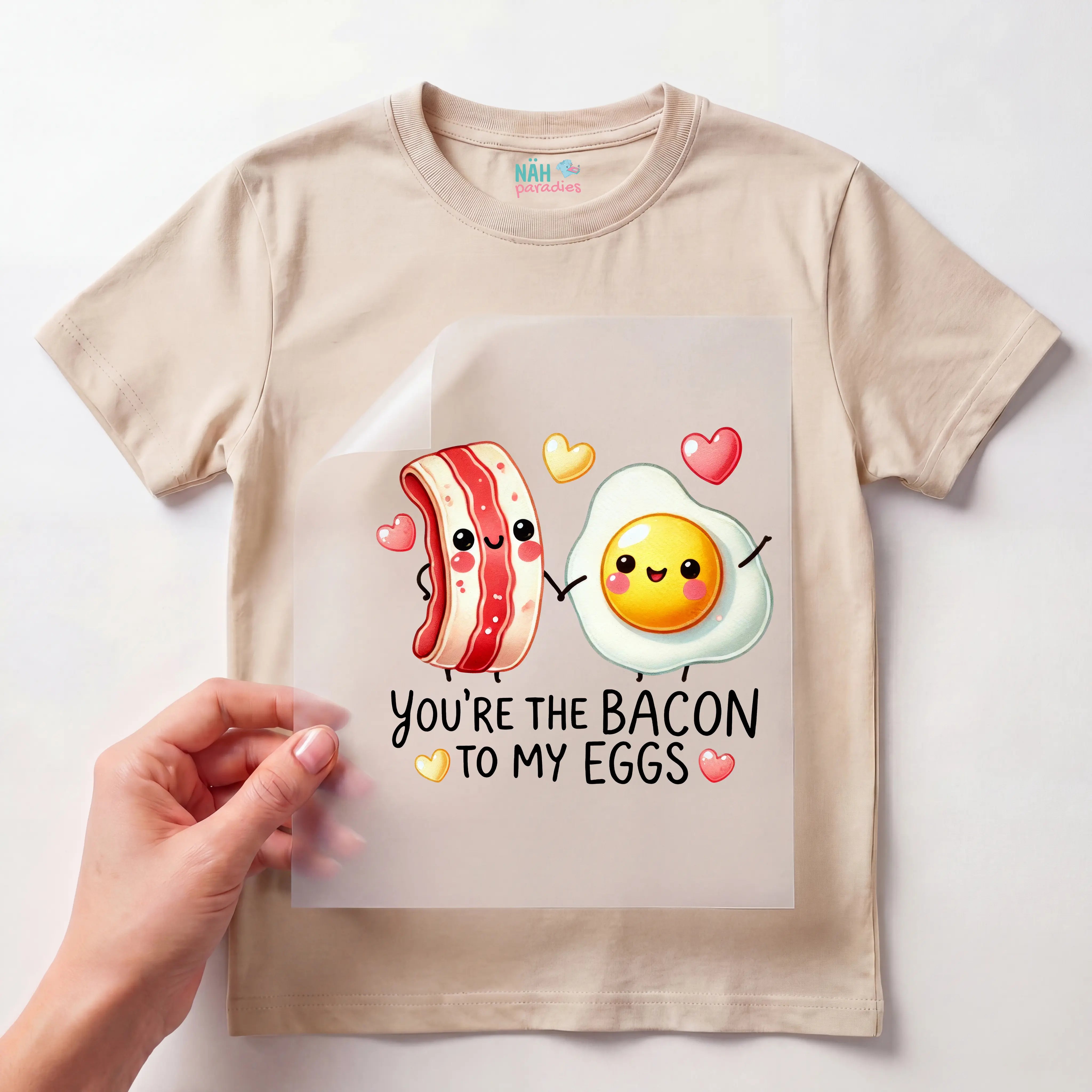 Bügelbild Bacon to my Eggs