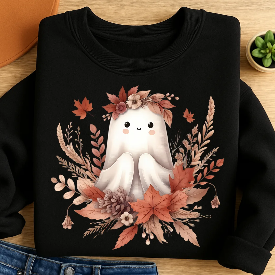 Bügelbild Waldlaub Boho Geist