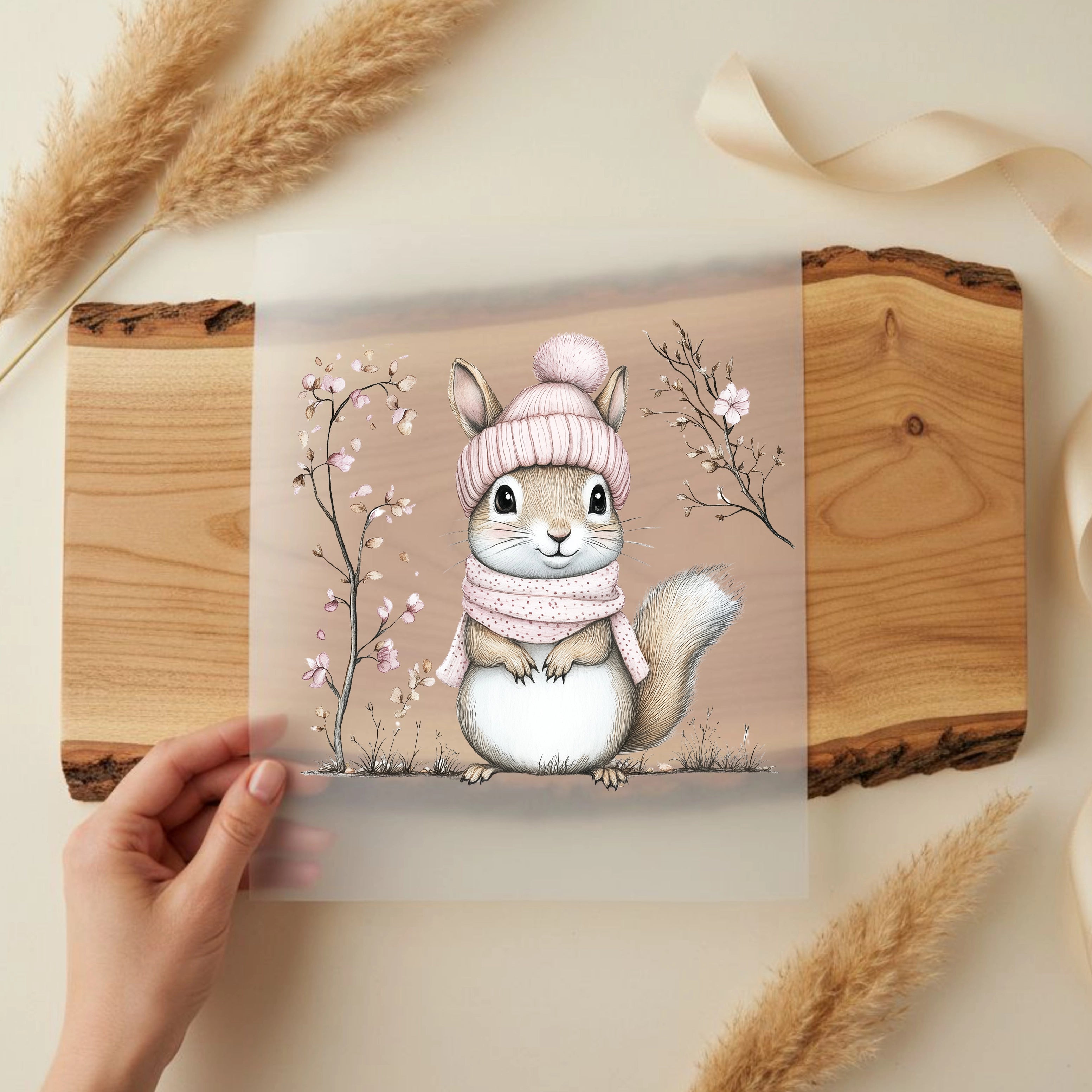 Bügelbild Waldtierchen Eichhörnchen Lotta