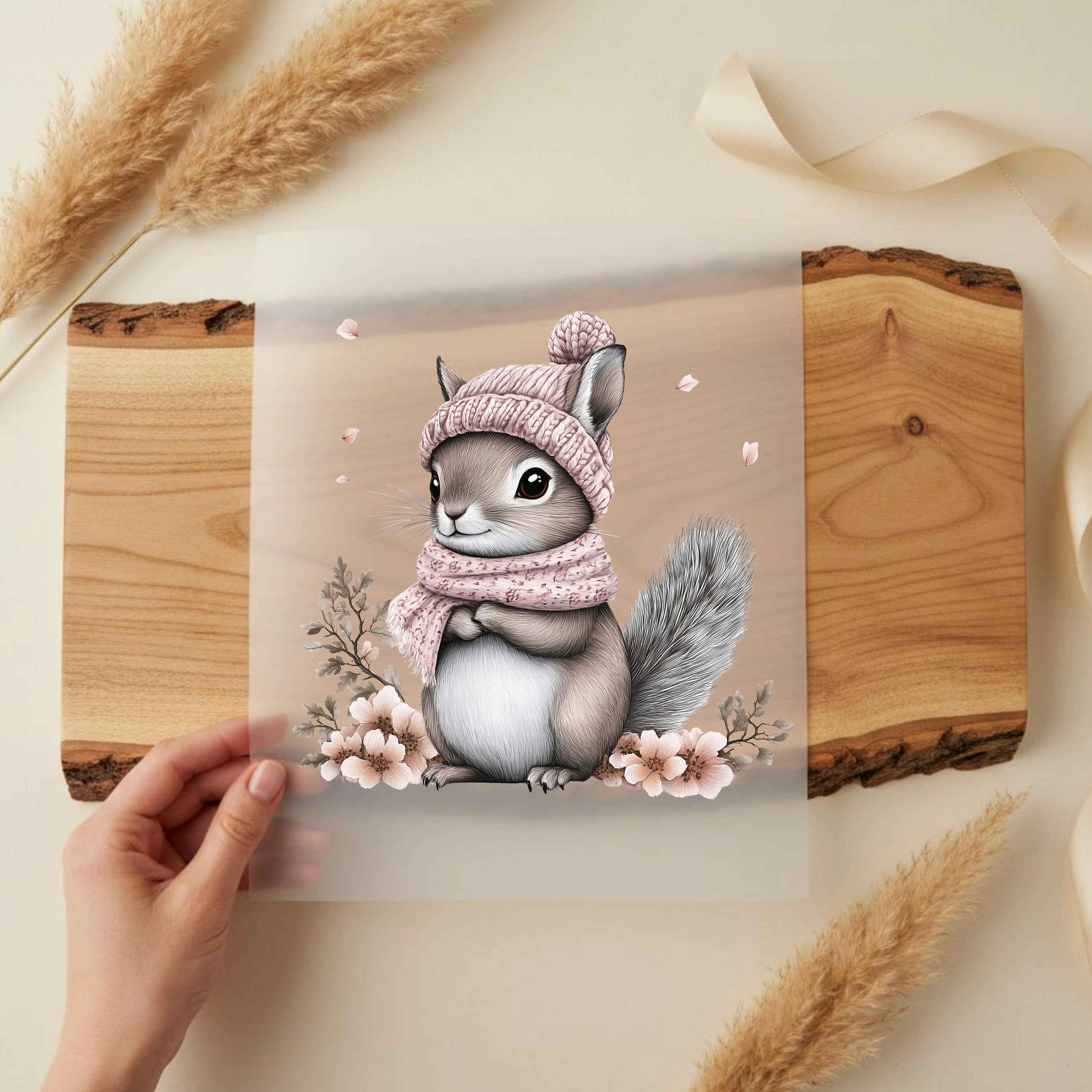 Bügelbild Waldtierchen Eichhörnchen Rosalie