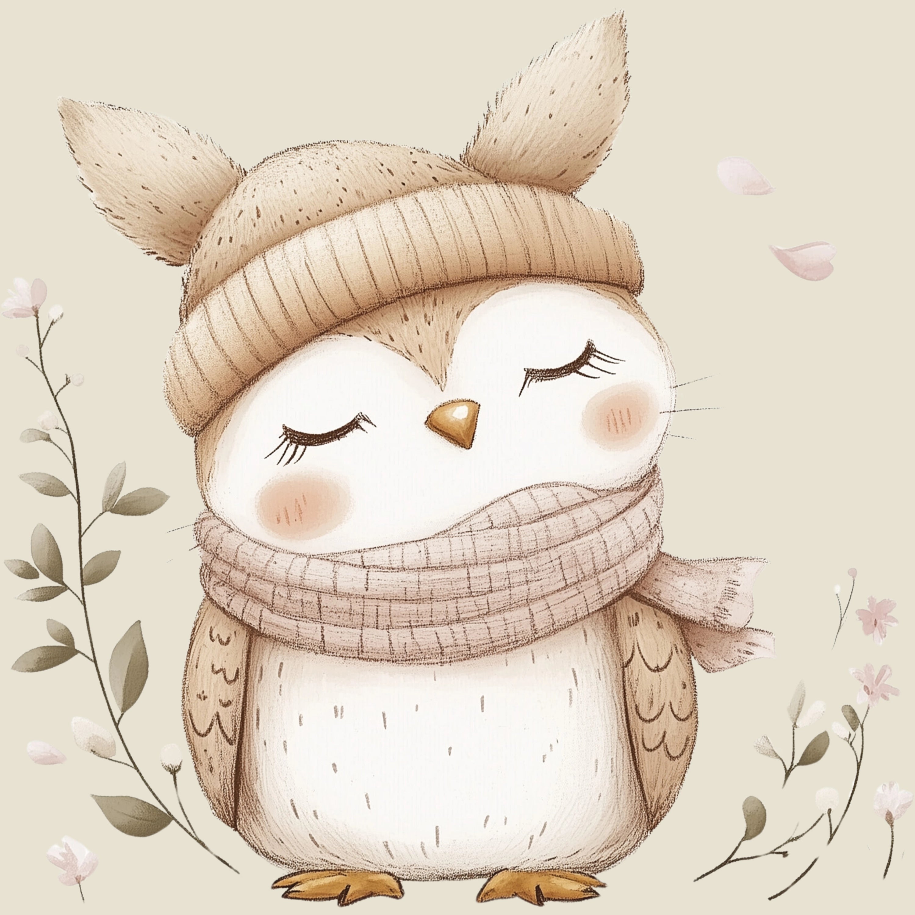 Bügelbild Waldtierchen Eule Anton