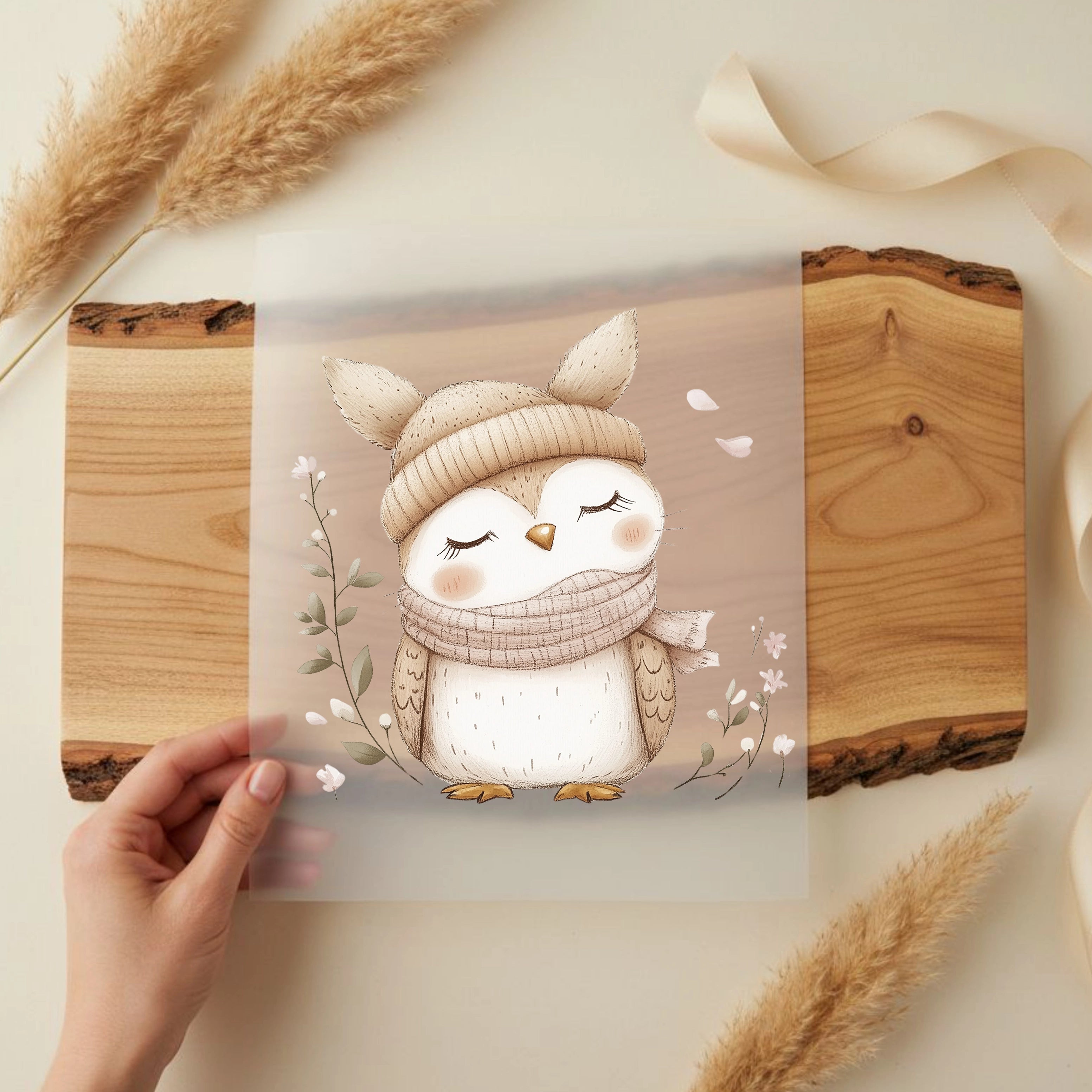 Bügelbild Waldtierchen Eule Anton