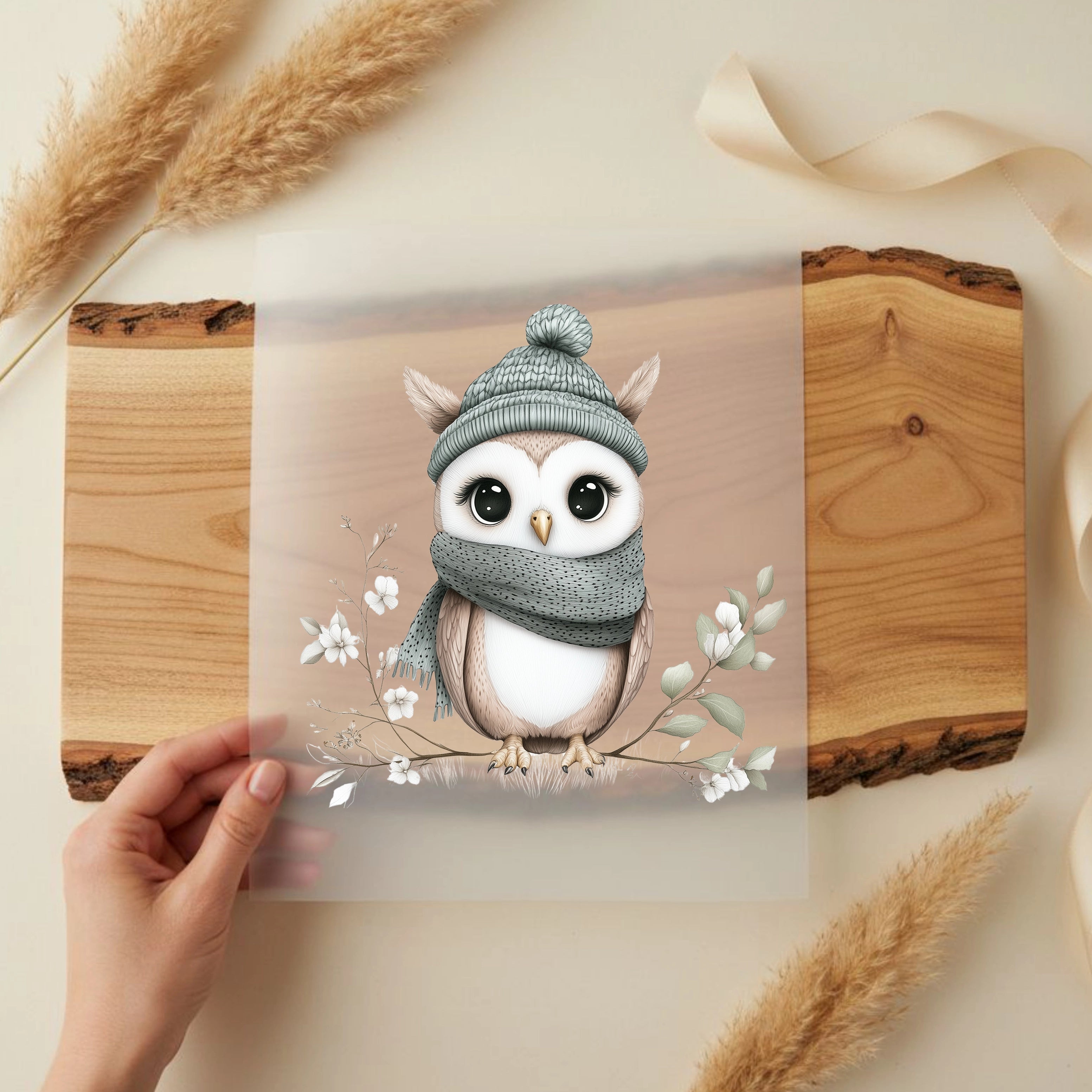 Bügelbild Waldtierchen Eule Jona