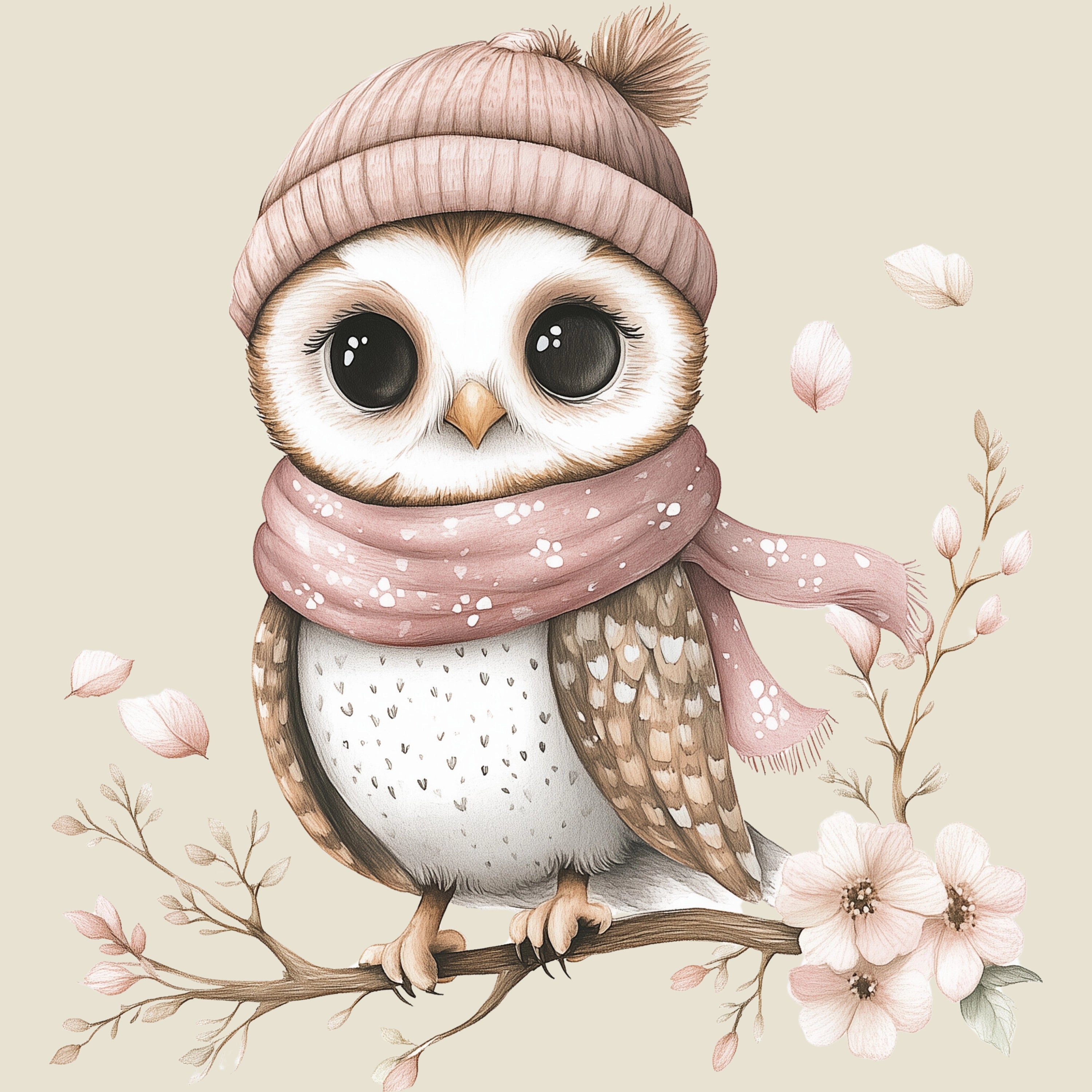 Bügelbild Waldtierchen Eule Mathilda