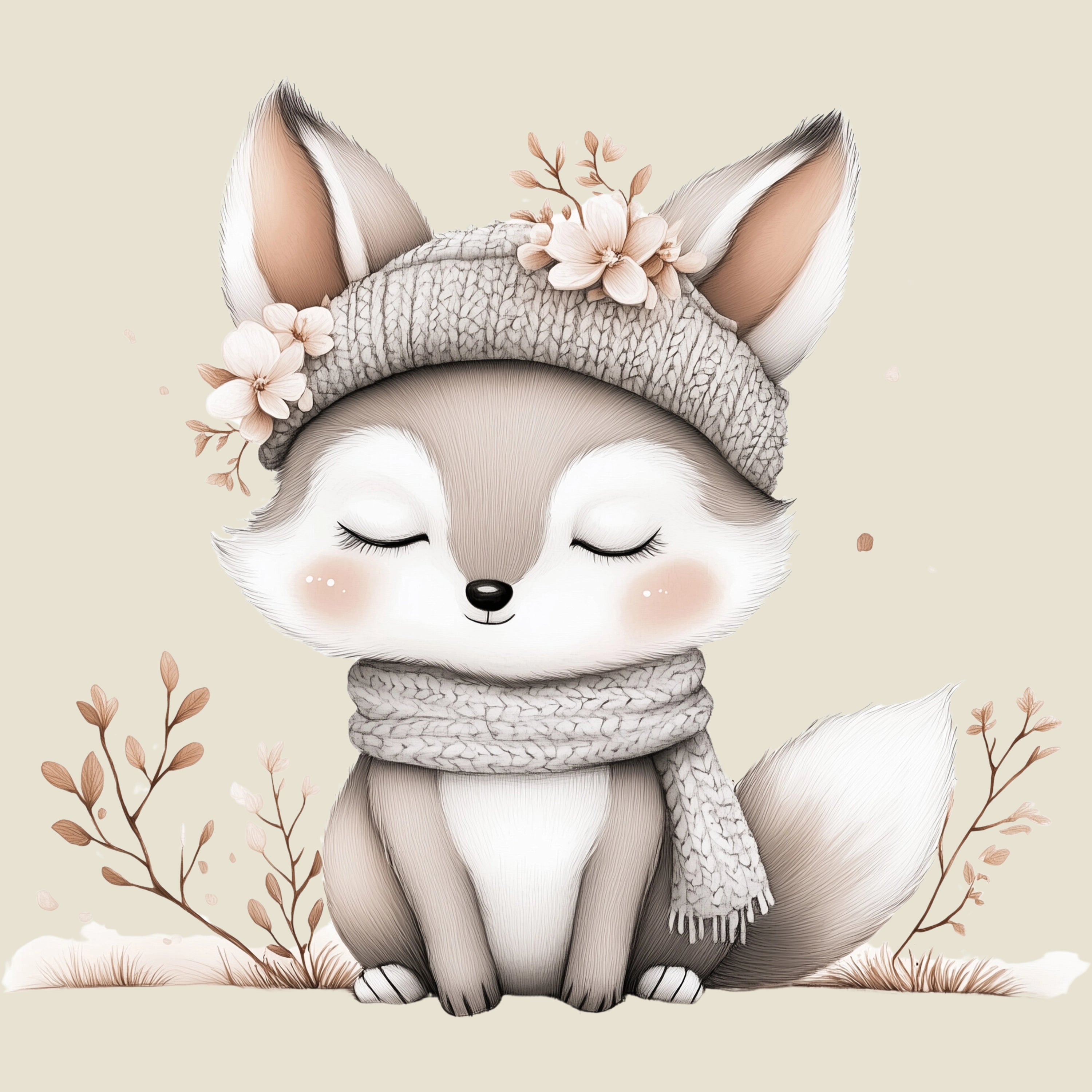 Bügelbild Waldtierchen Fuchs Elin