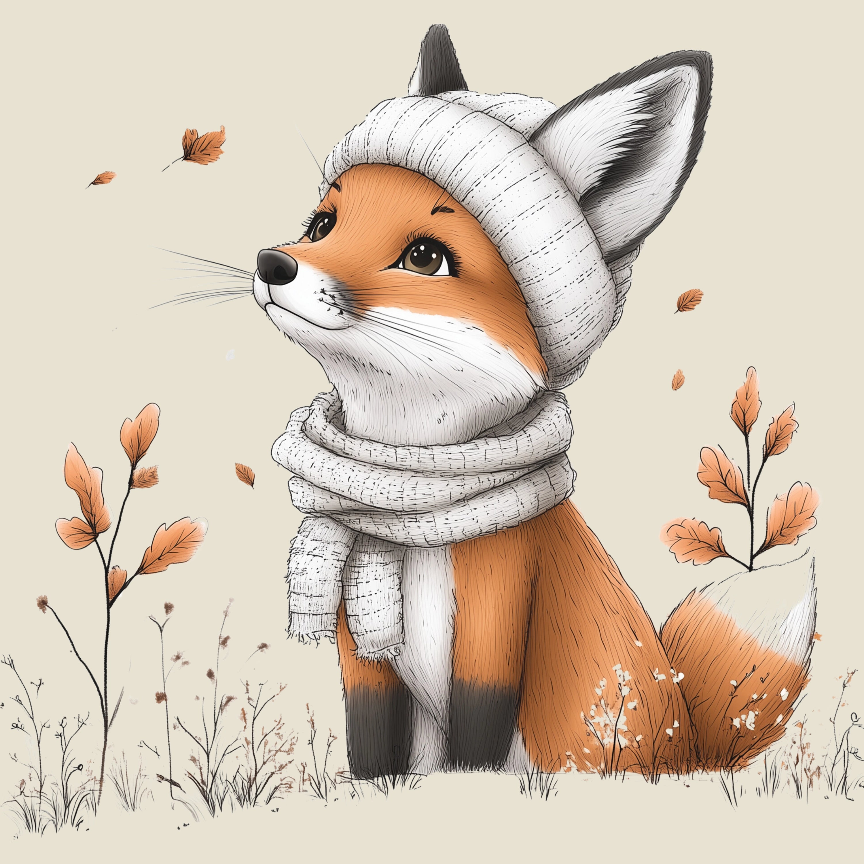 Bügelbild Waldtierchen Fuchs Linus