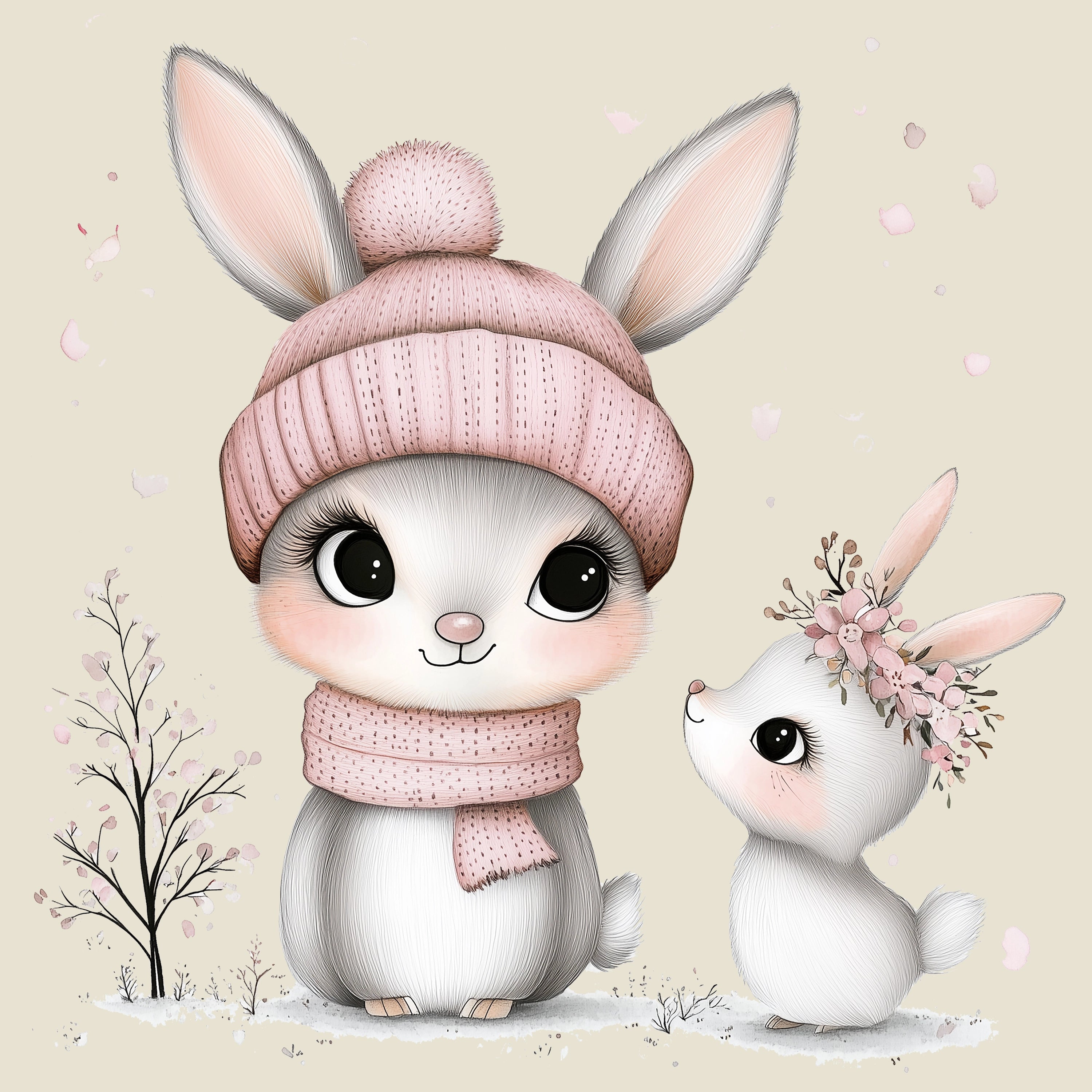 Bügelbild Waldtierchen Hase Leni