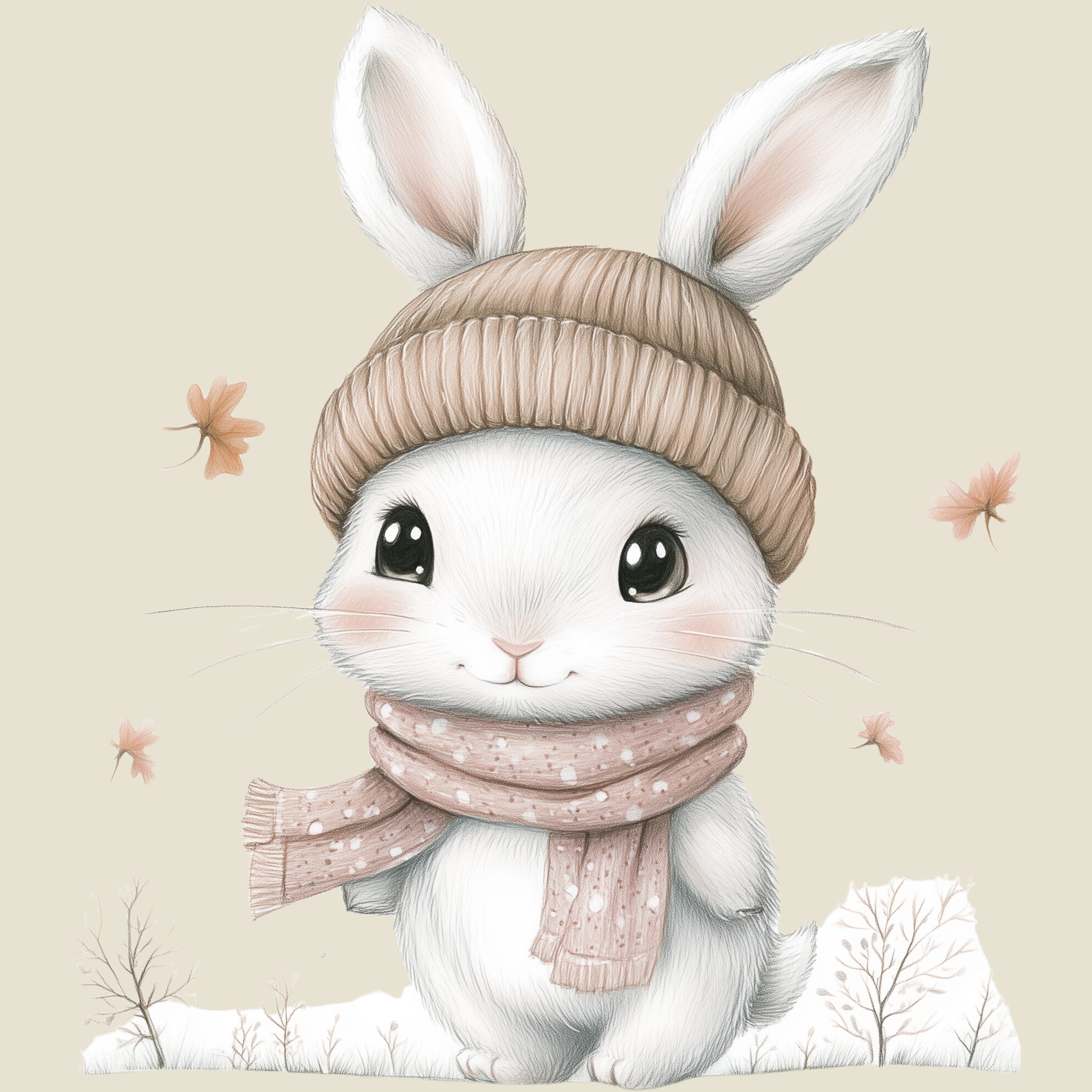 Bügelbild Waldtierchen Hase Paul