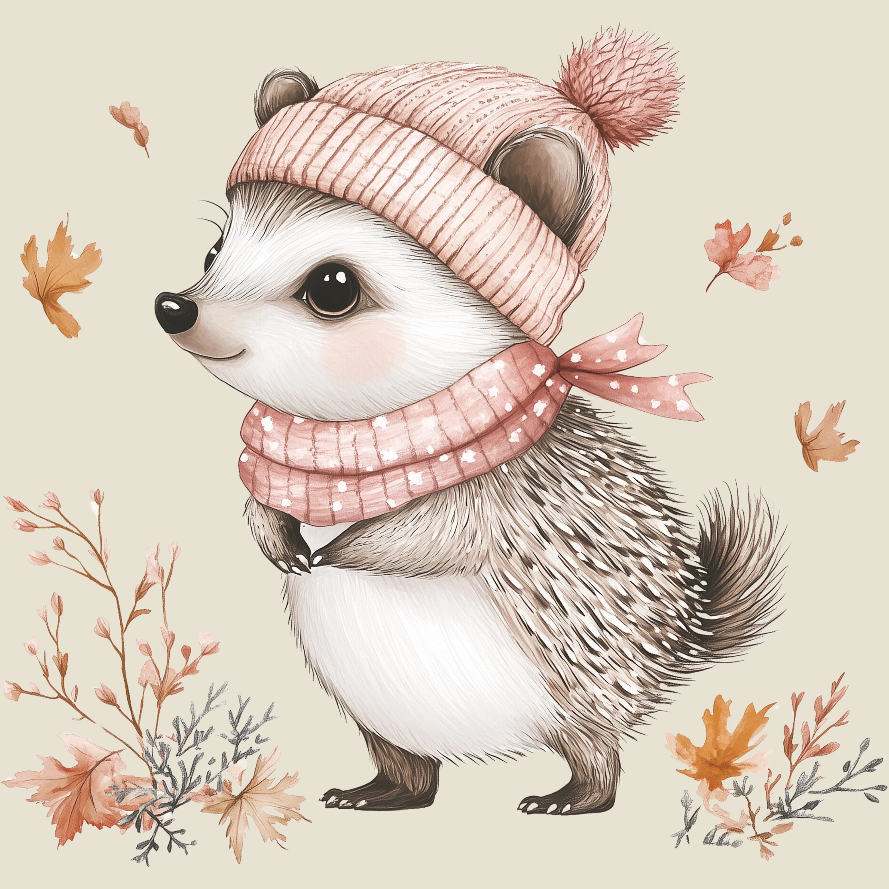 Bügelbild Waldtierchen Igel Pepe