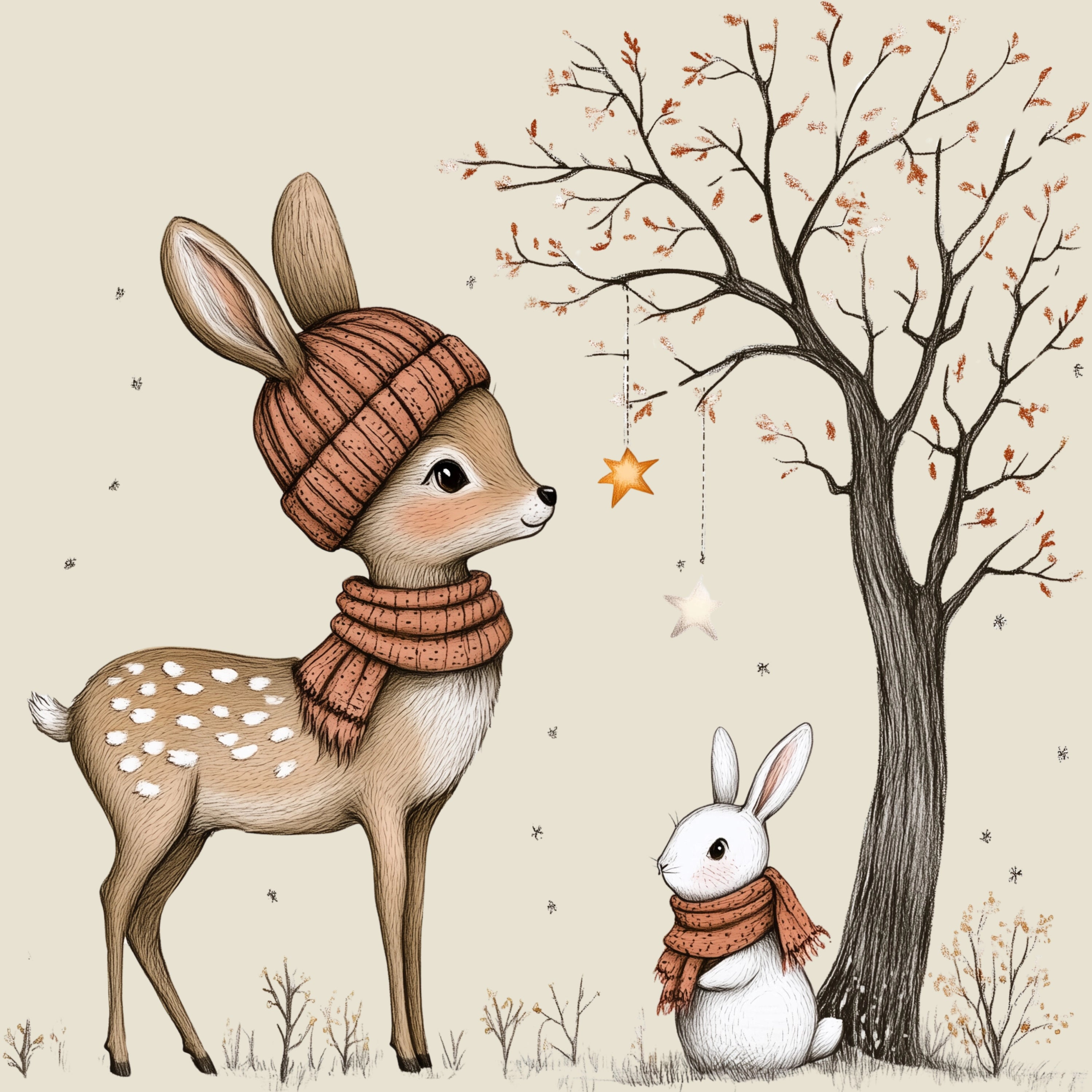 Bügelbild Waldtierchen Reh Amelie