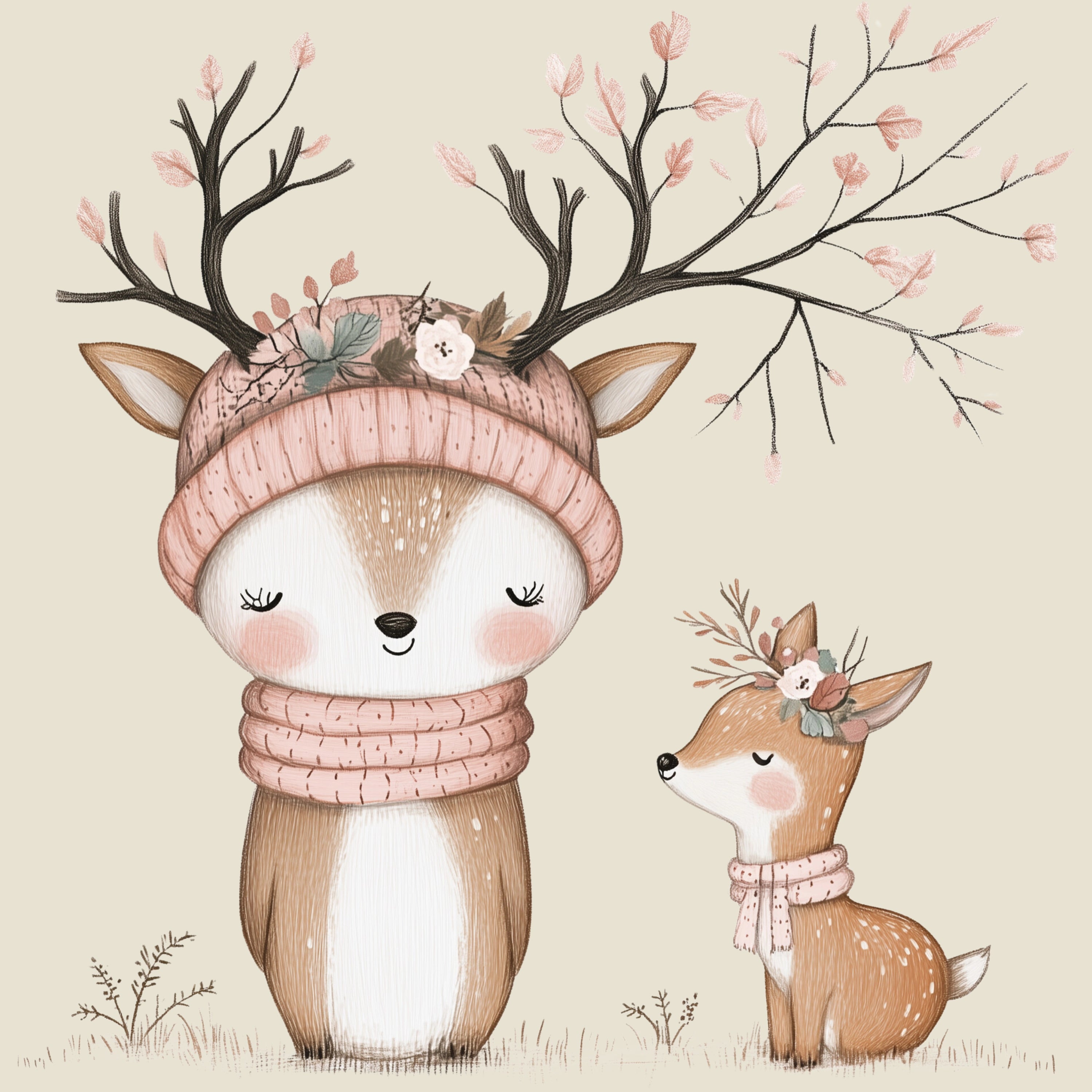 Bügelbild Waldtierchen Reh Frieda