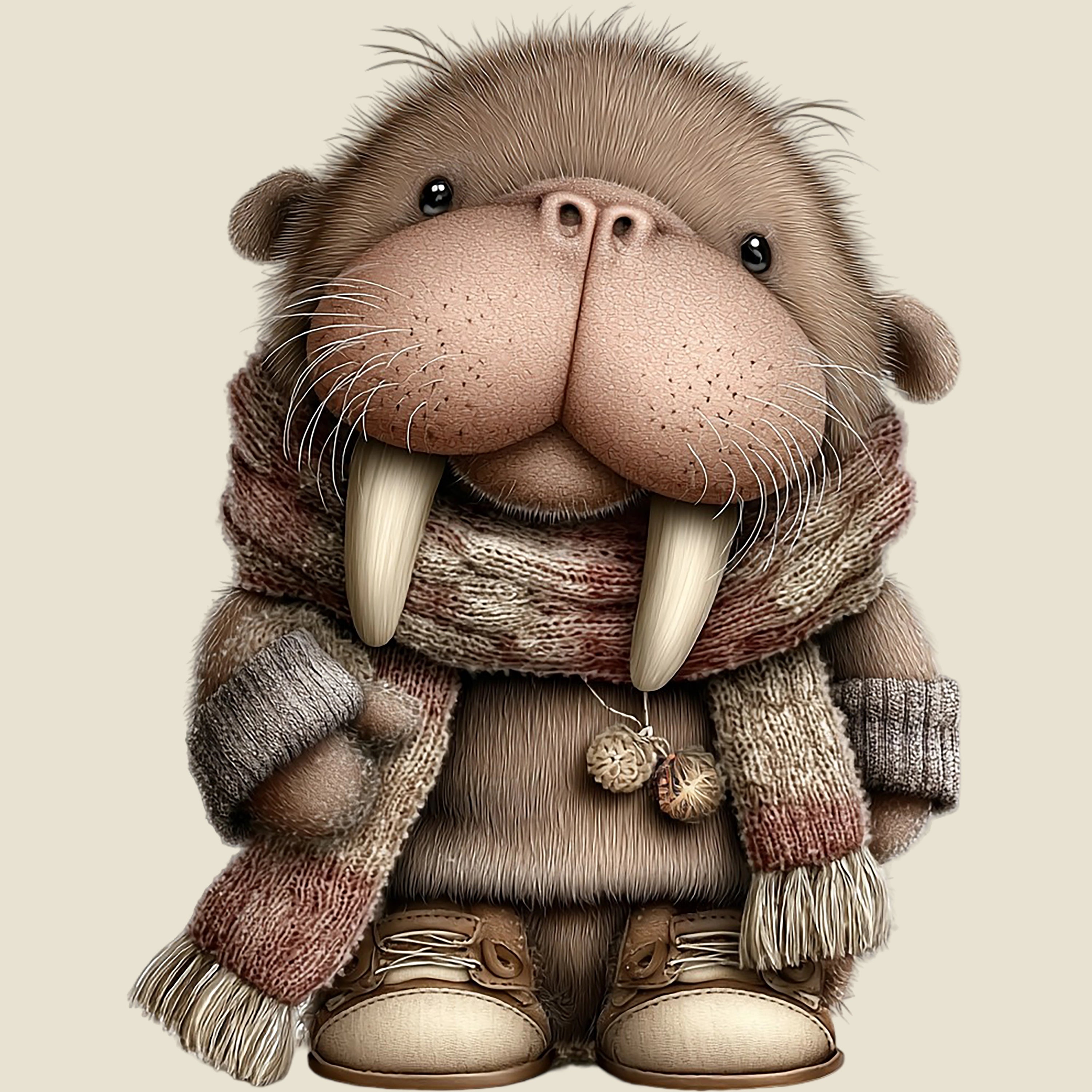 Bügelbild Walross Wilma