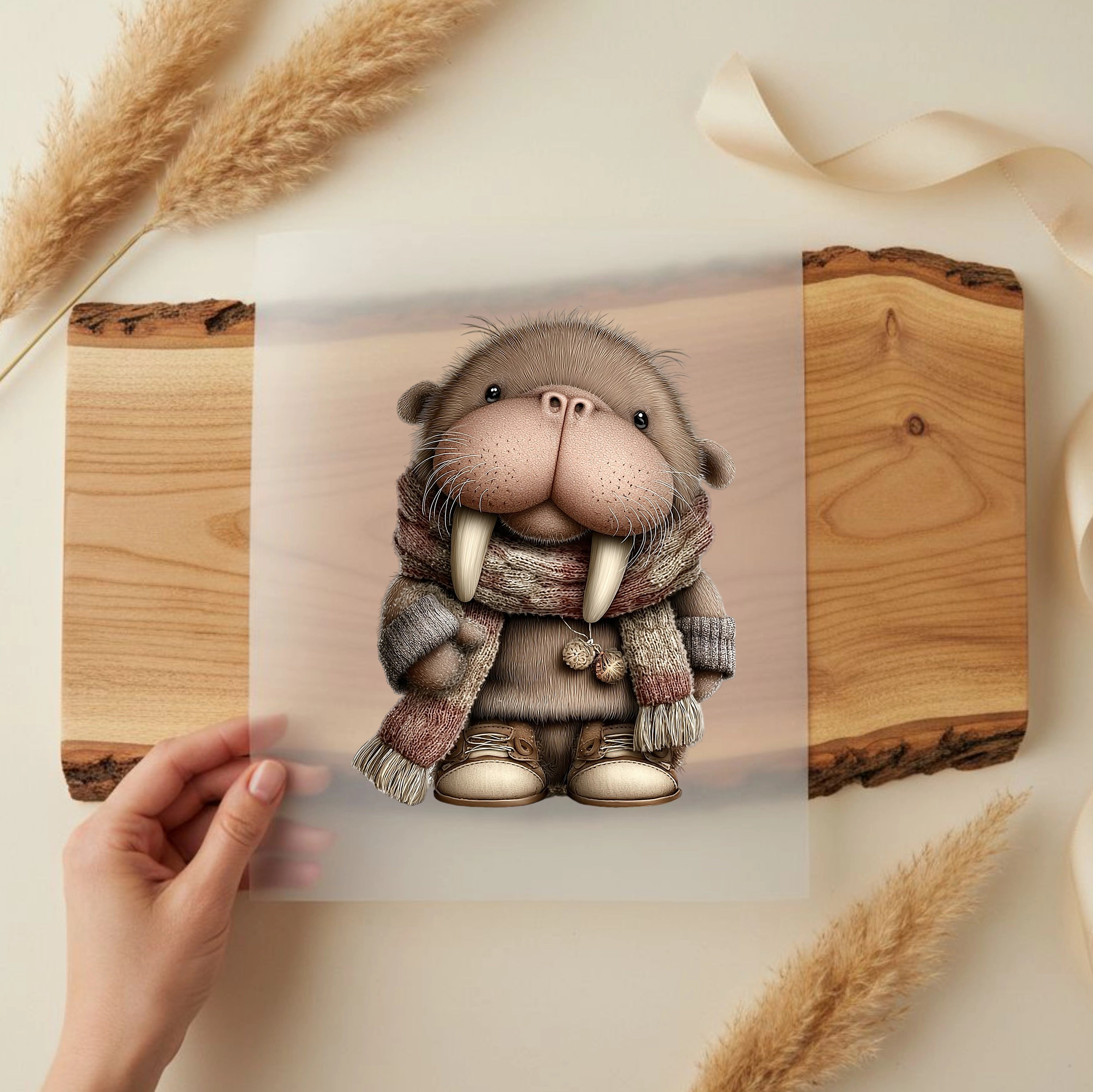 Bügelbild Walross Wilma