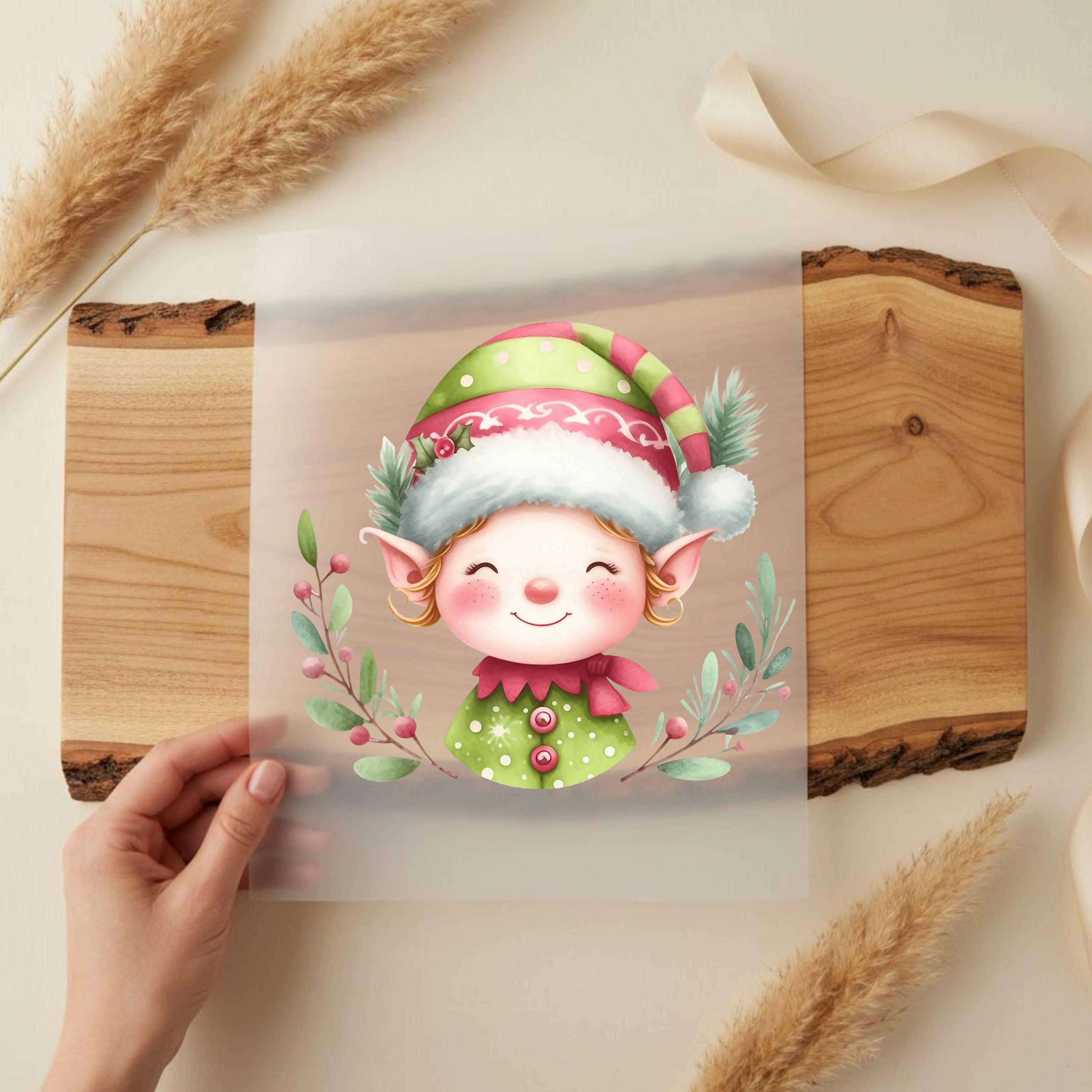 Bügelbild Weihnachts Elf Jolly